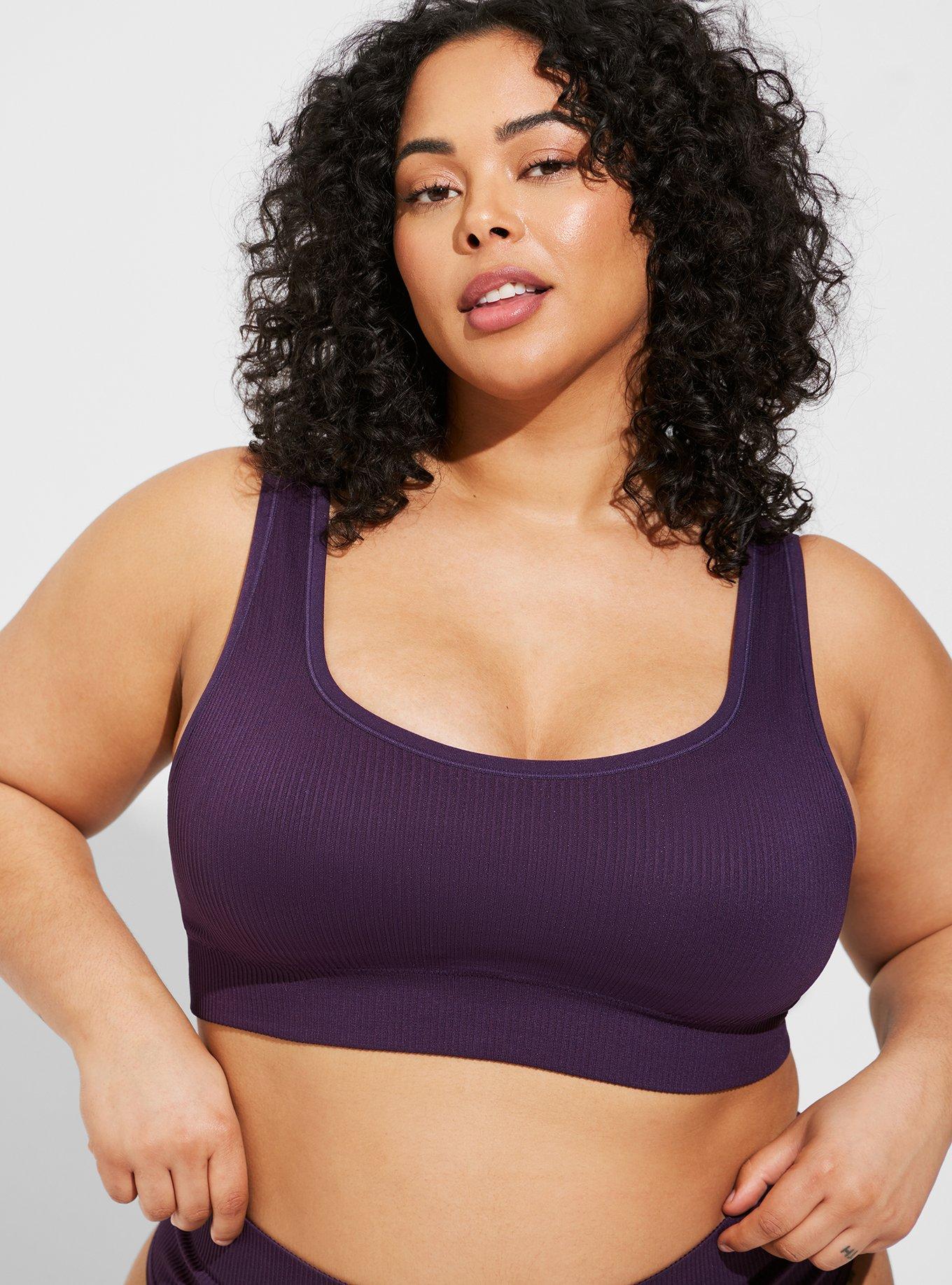 Plus Size - Unlined Seamless Racerback Bralette - Torrid