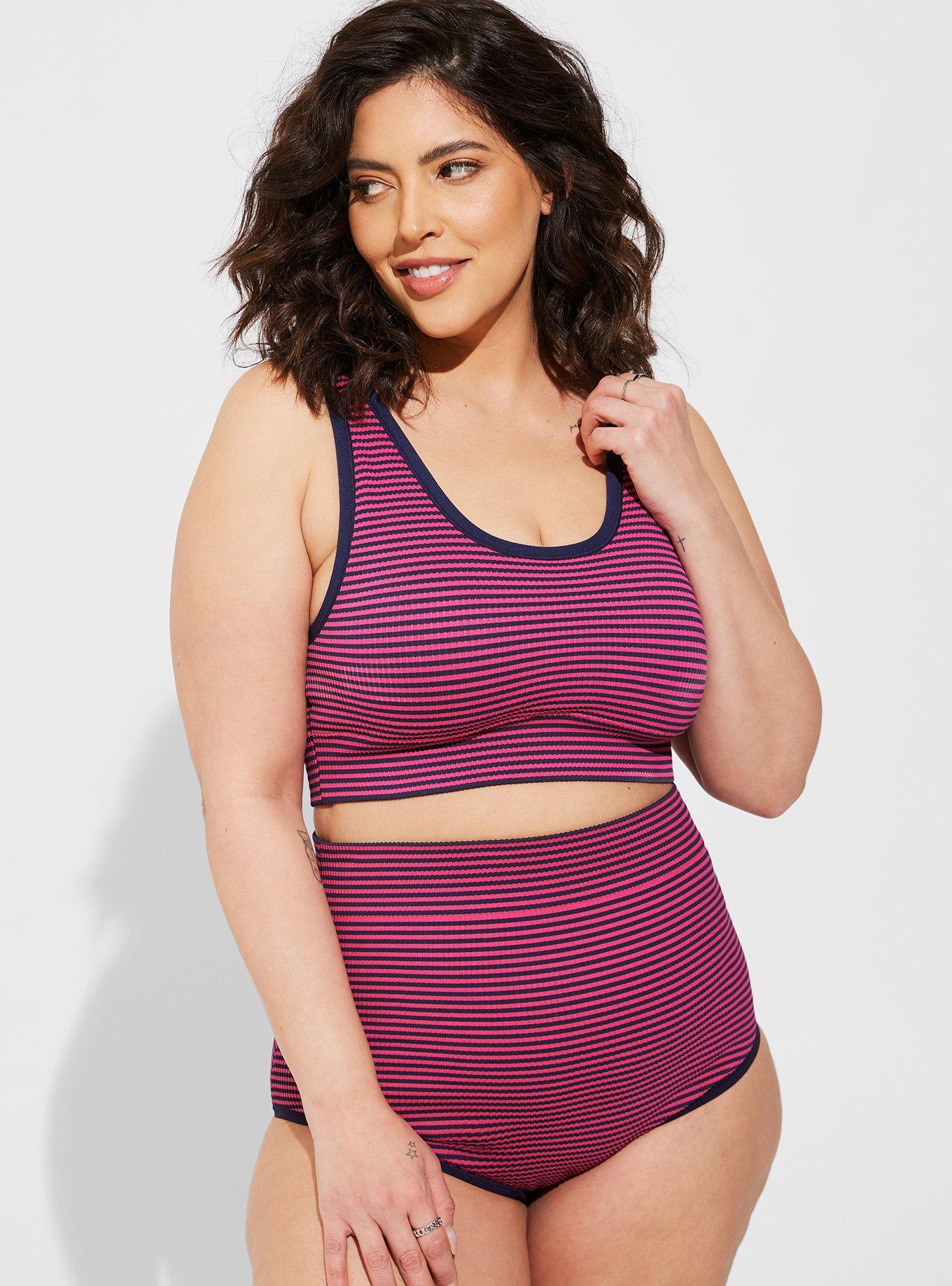 Plus Size - Lightly Lined Seamless Rib Scoop Bralette - Torrid