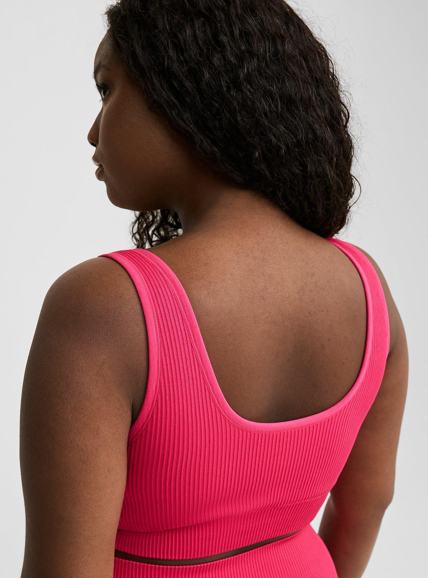 Lightly Lined Seamless Rib Scoop Bralette