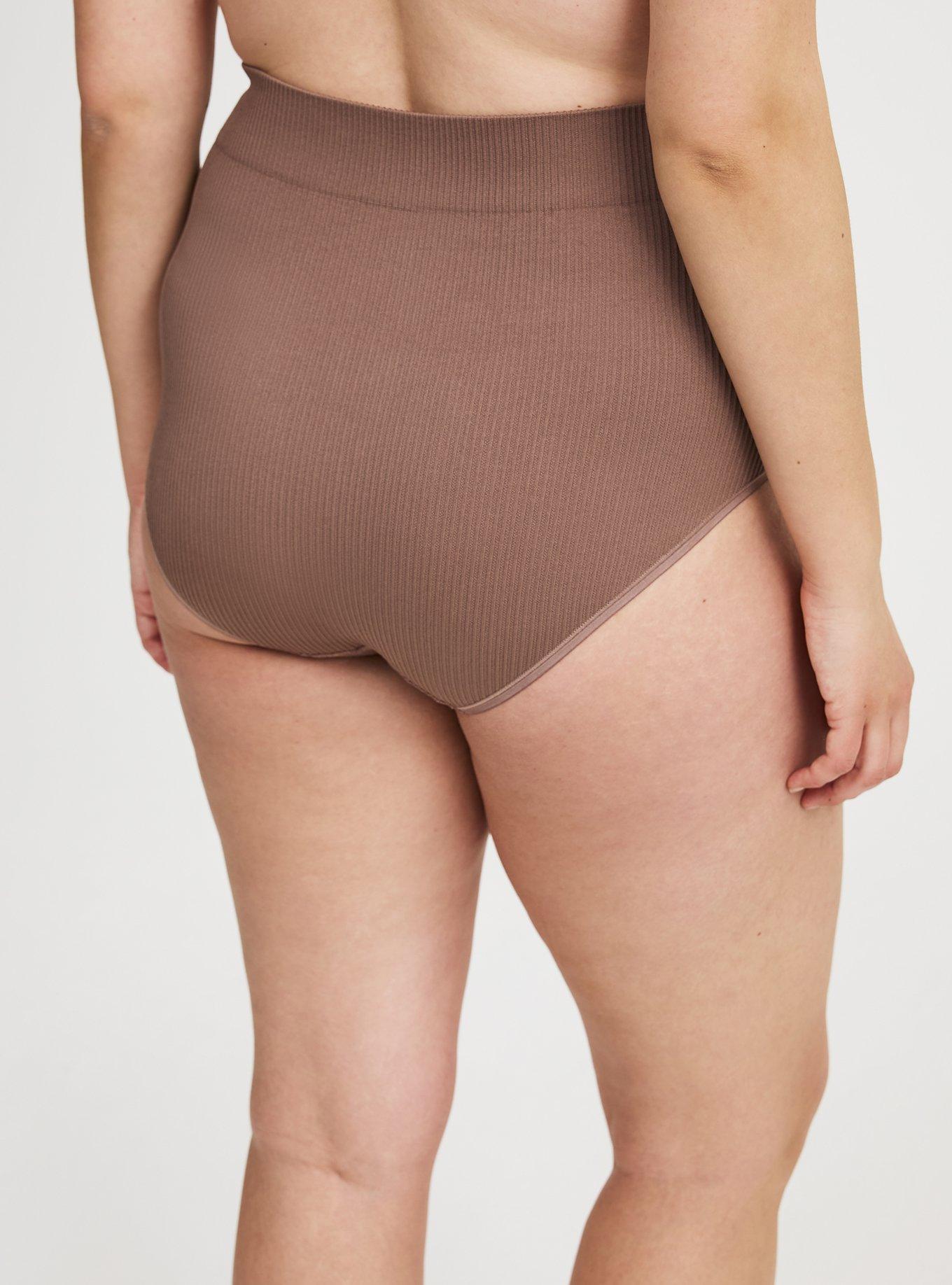 Seamless Ribbed High-Rise Brief Panty
