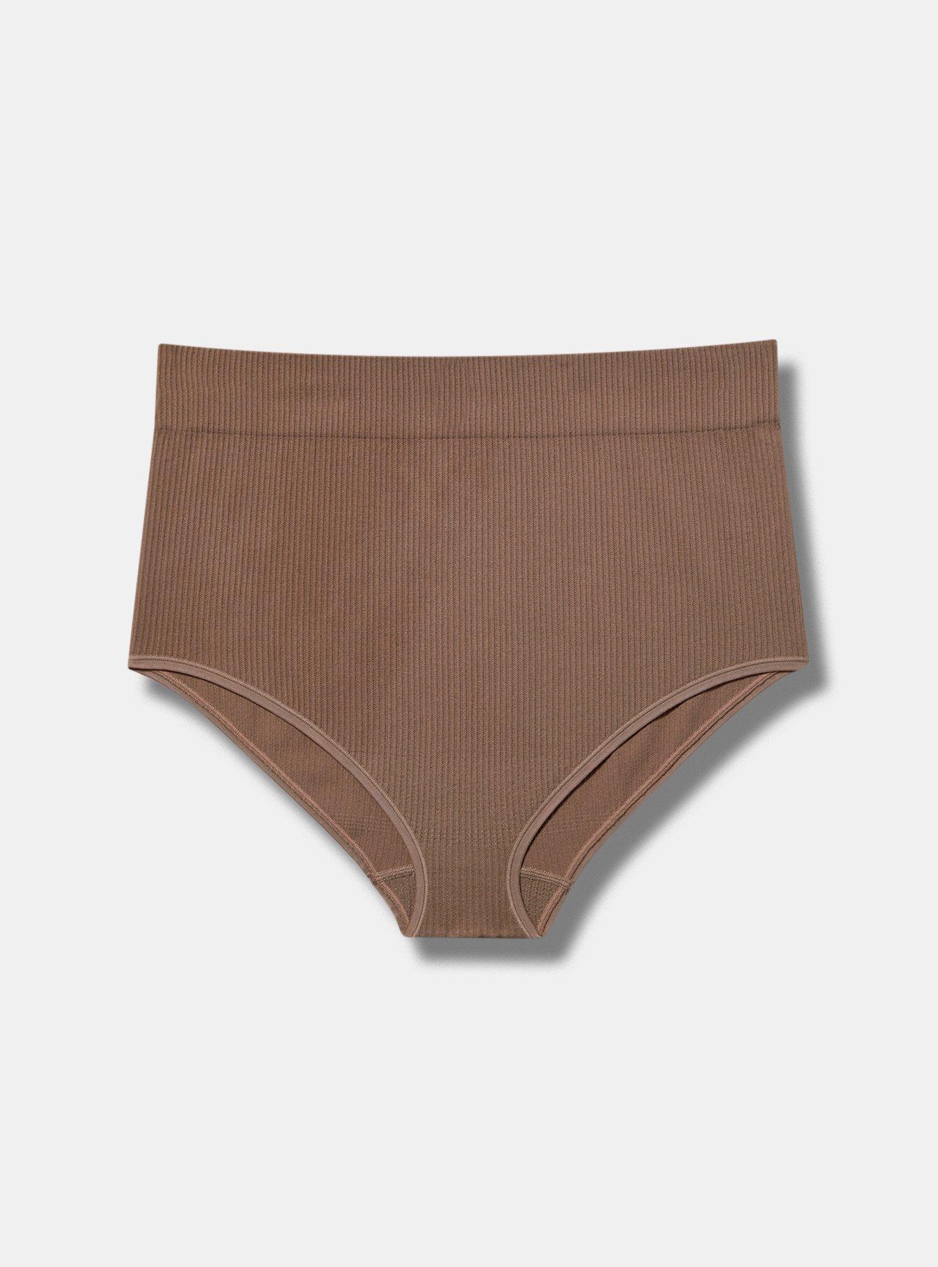Seamless Ribbed High-Rise Brief Panty