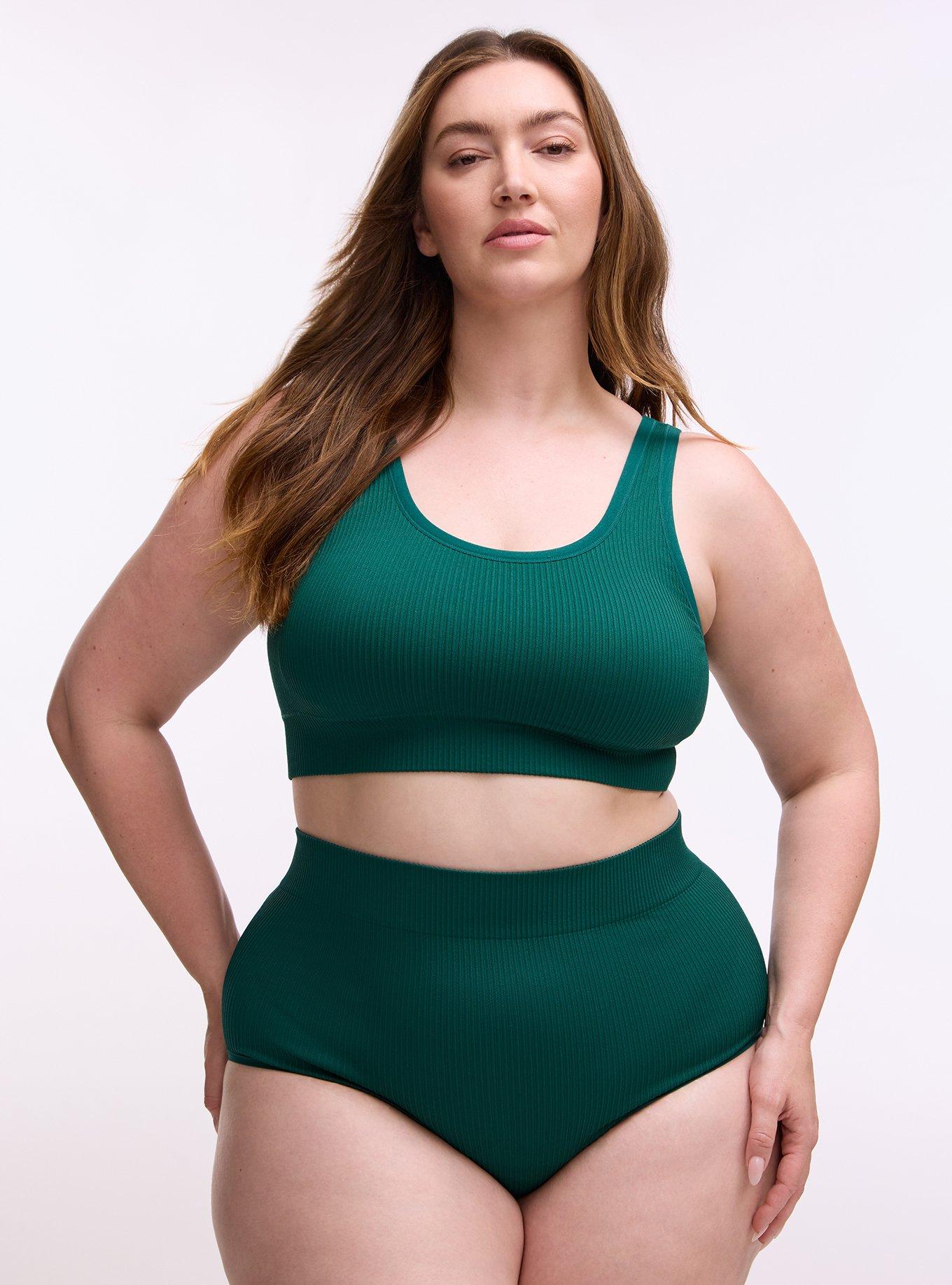 Seamless Rib High-Rise Brief Panty, BOTANICAL GARDEN, hi-res