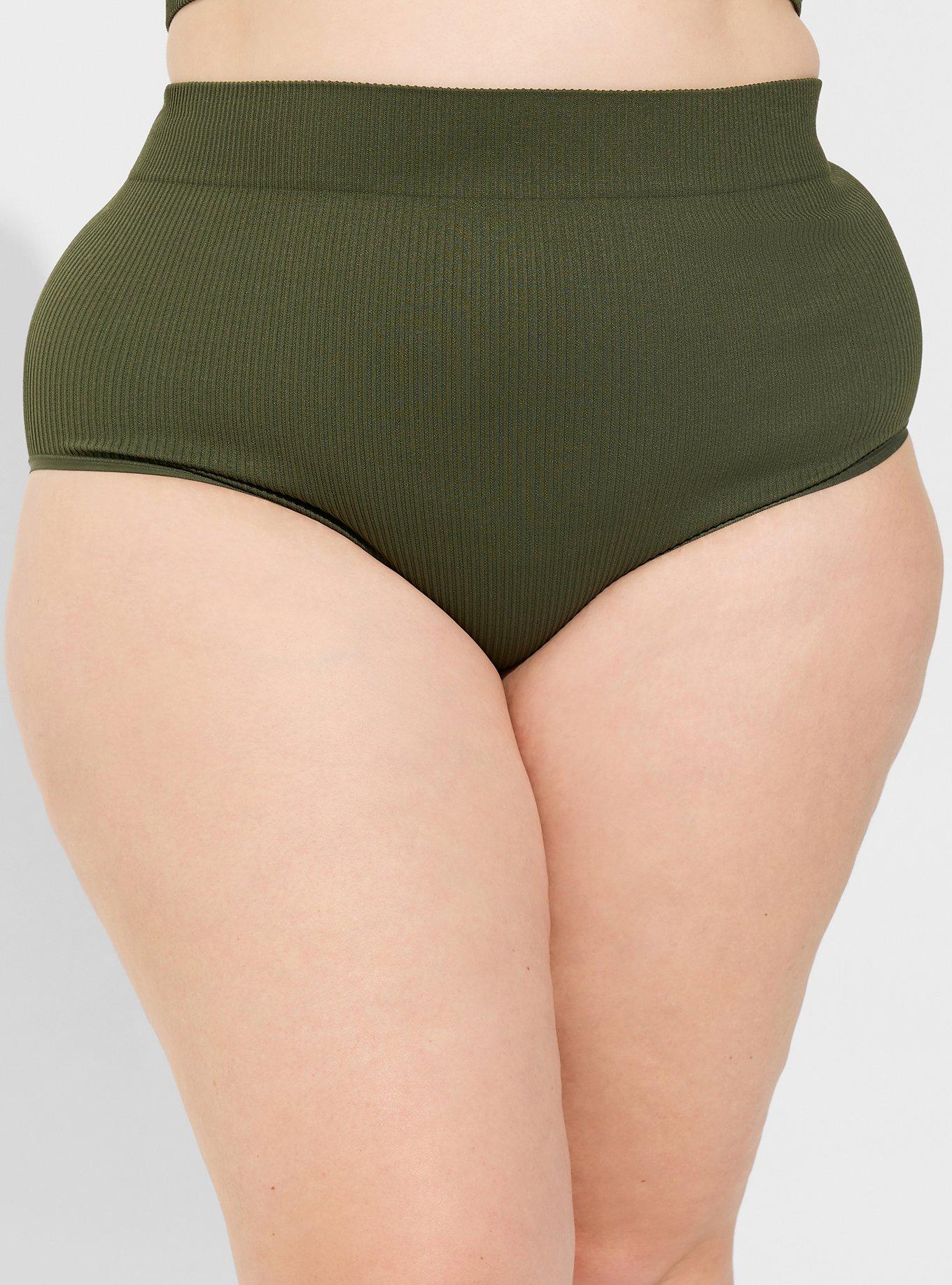 Plus Size Seamless High Waist Bikini Panty