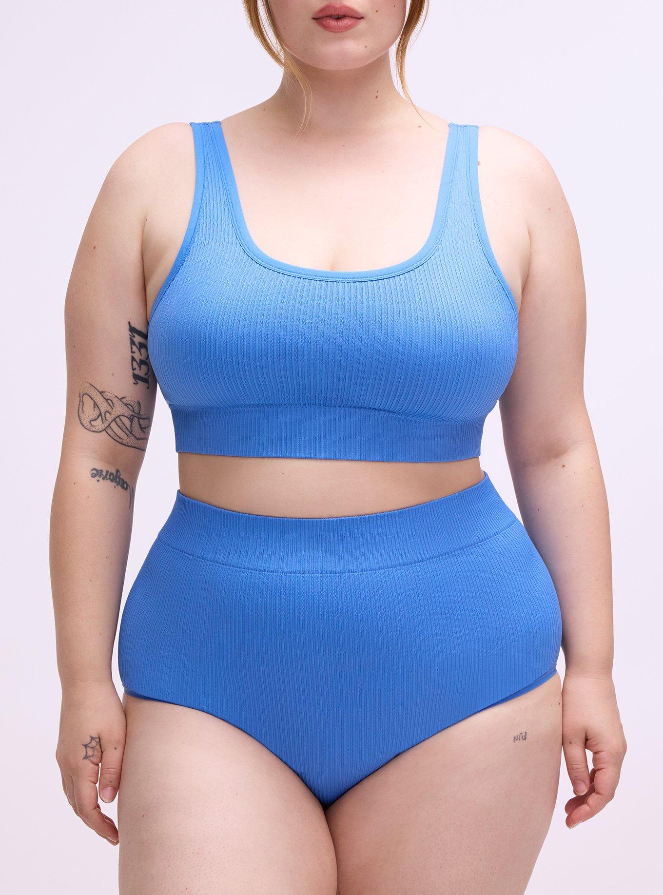 Seamless Ribbed High-Rise Brief Panty, REGATTA, alternate