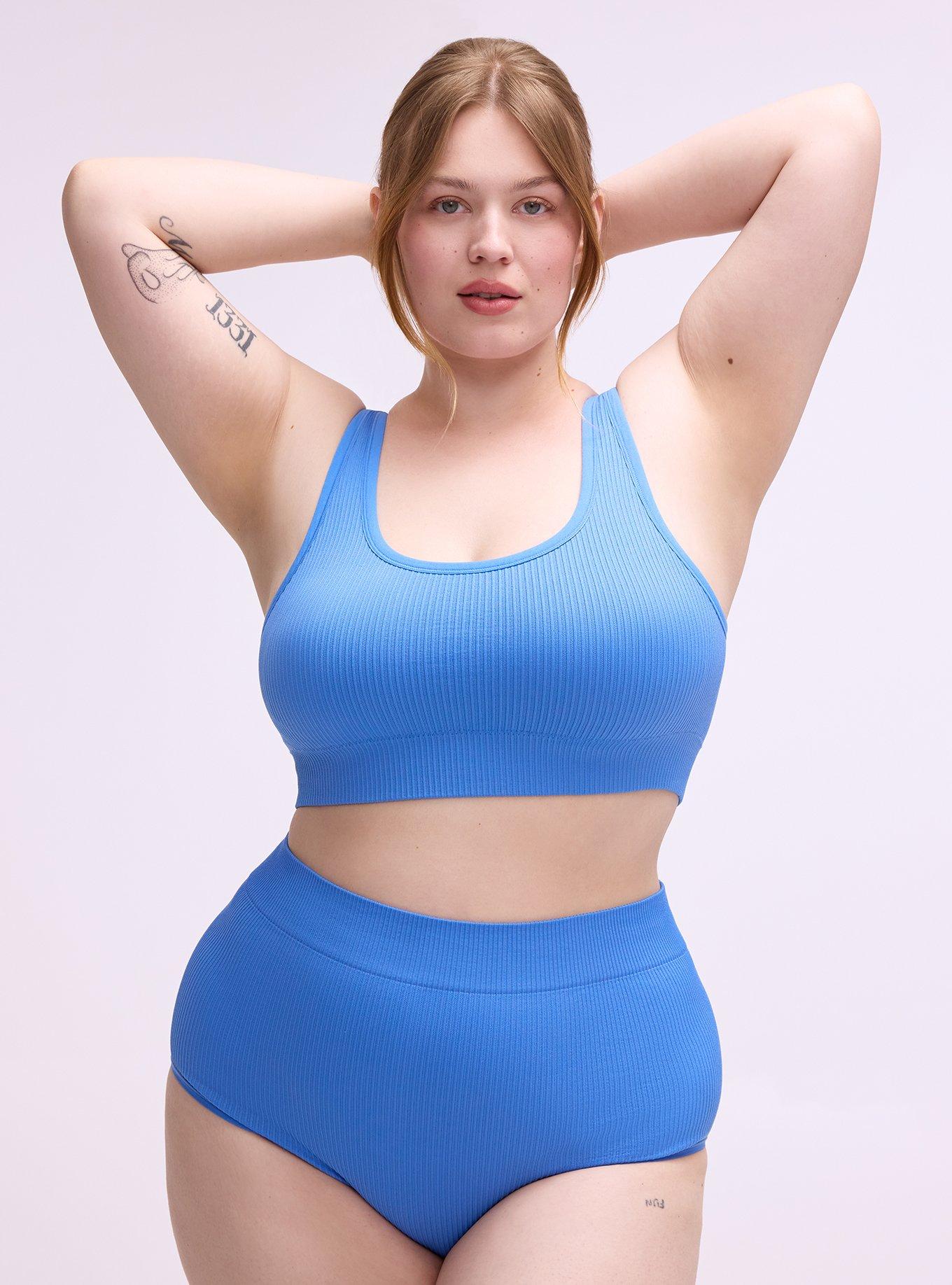 Seamless Ribbed High-Rise Brief Panty, REGATTA, hi-res