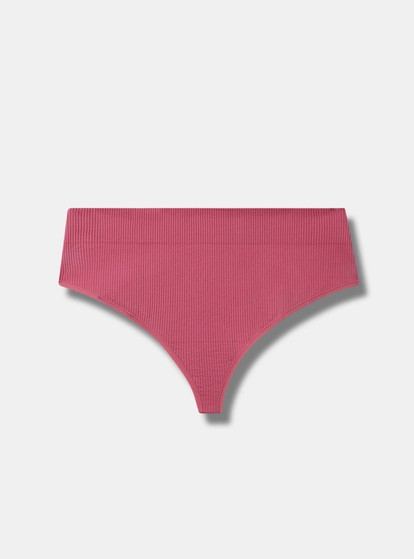 Out From Under Ribbed Cotton High-Cut Thong