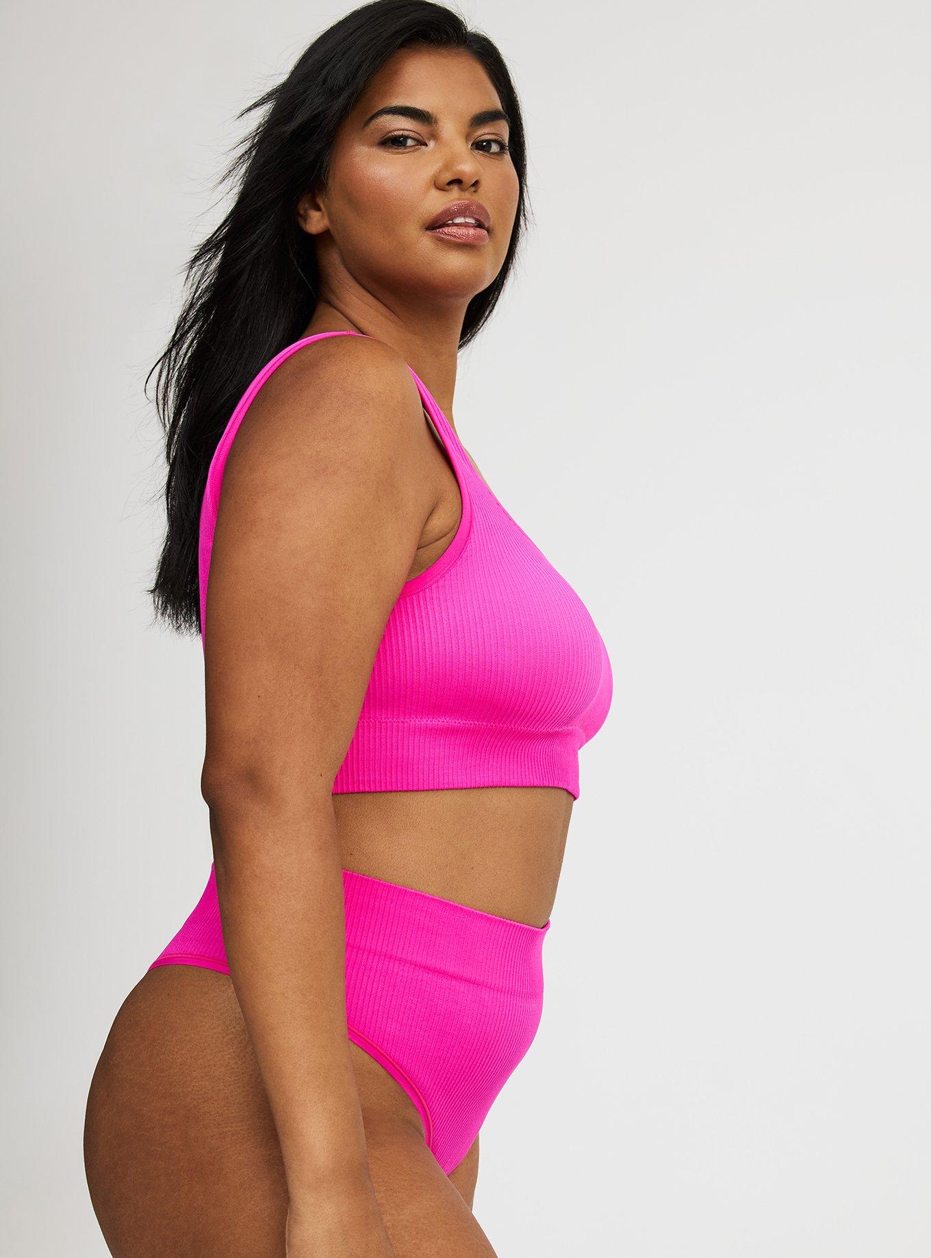 Seamless Ribbed High-Rise Thong Panty