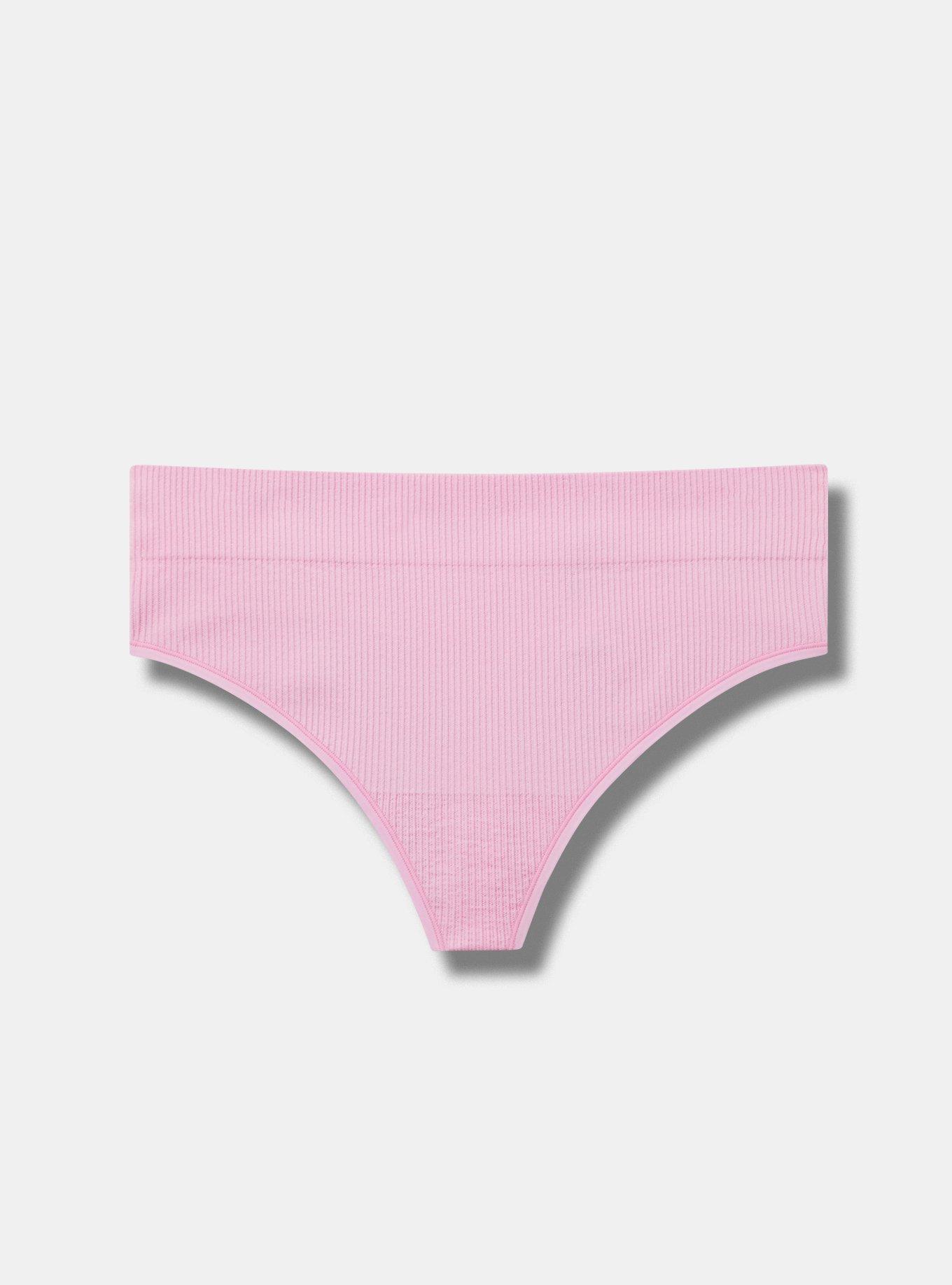 Seamless Ribbed High-Rise Thong Panty