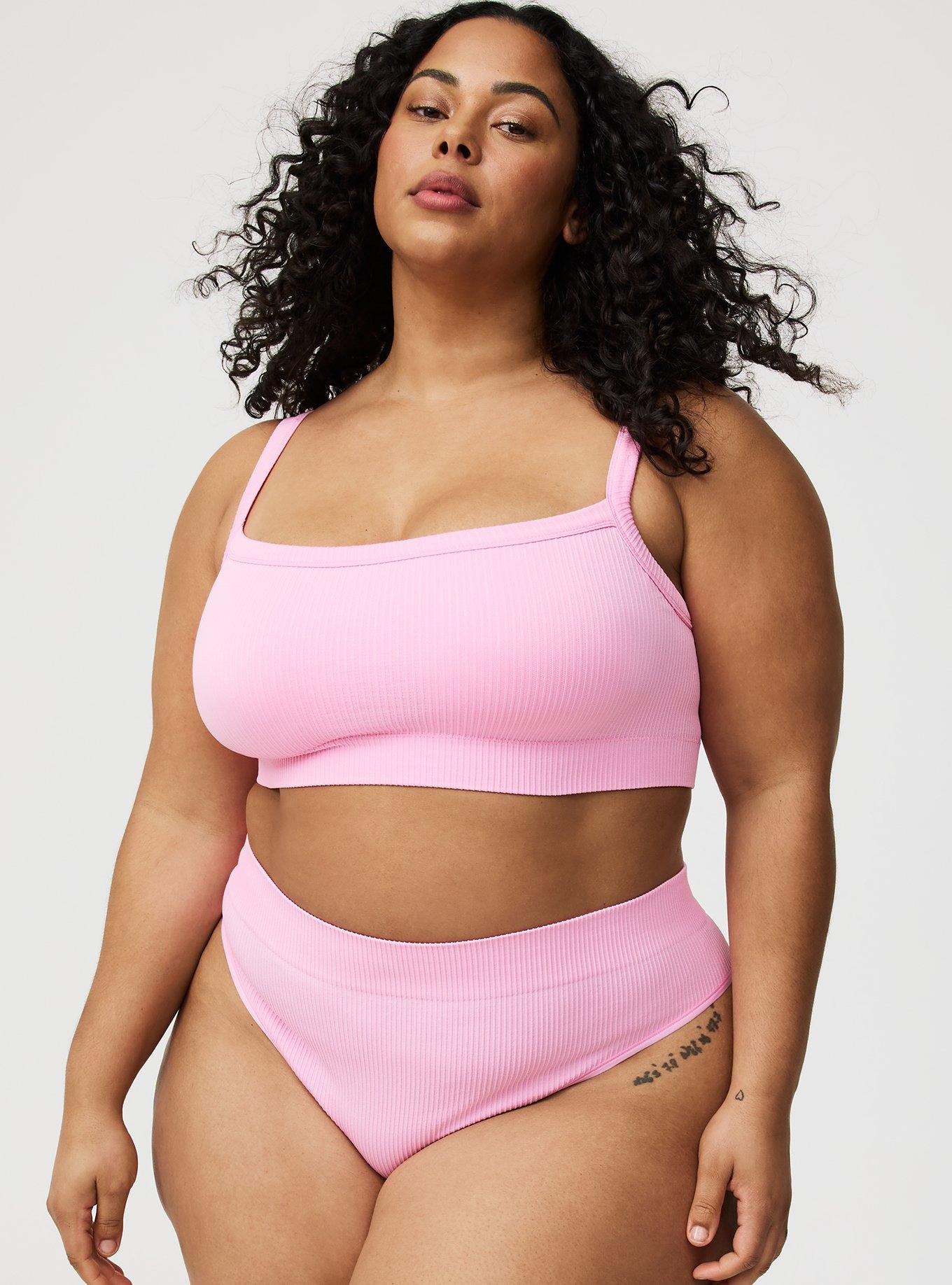 Seamless Ribbed High-Rise Thong Panty
