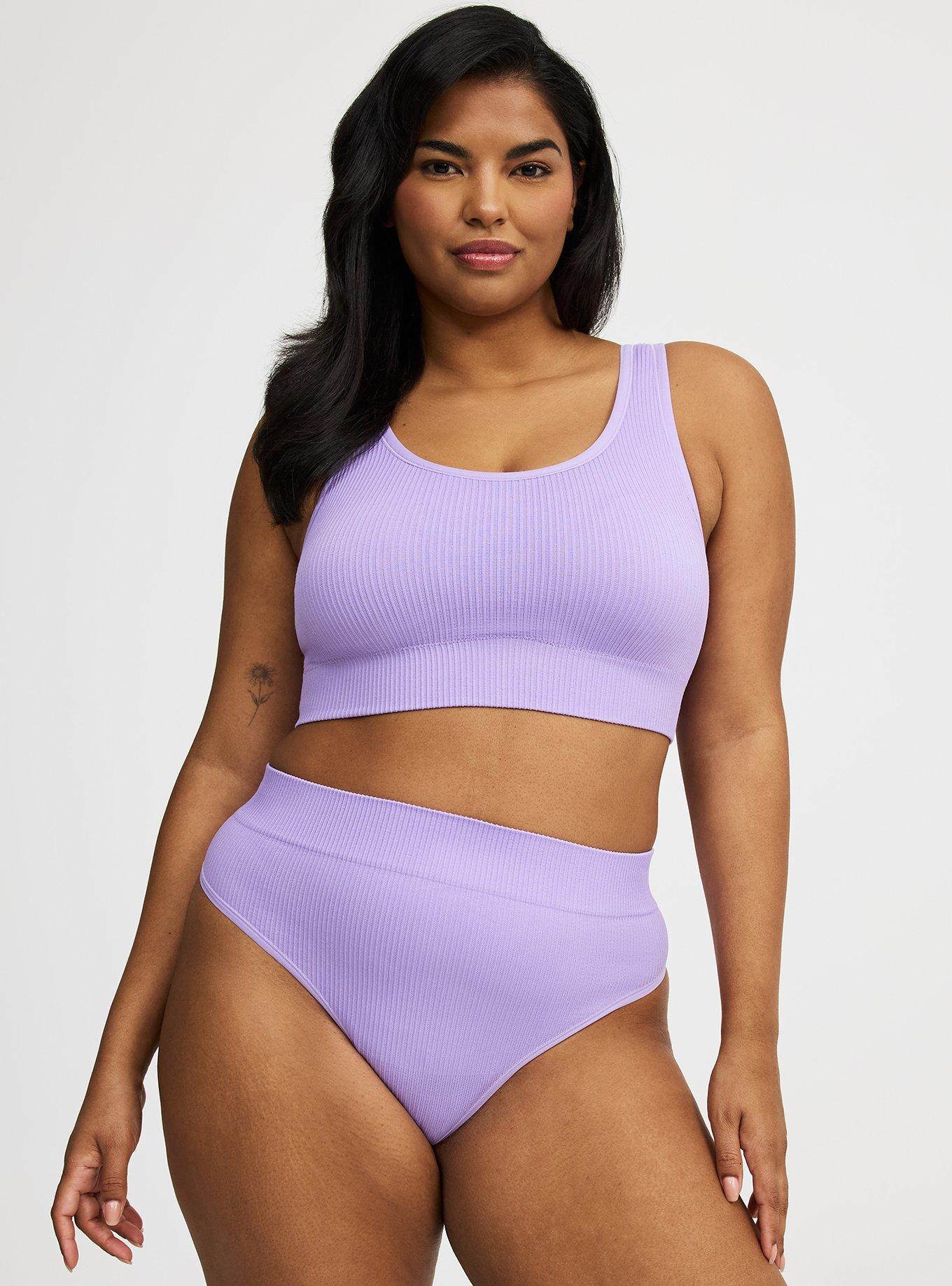 Seamless Ribbed High-Rise Thong Panty