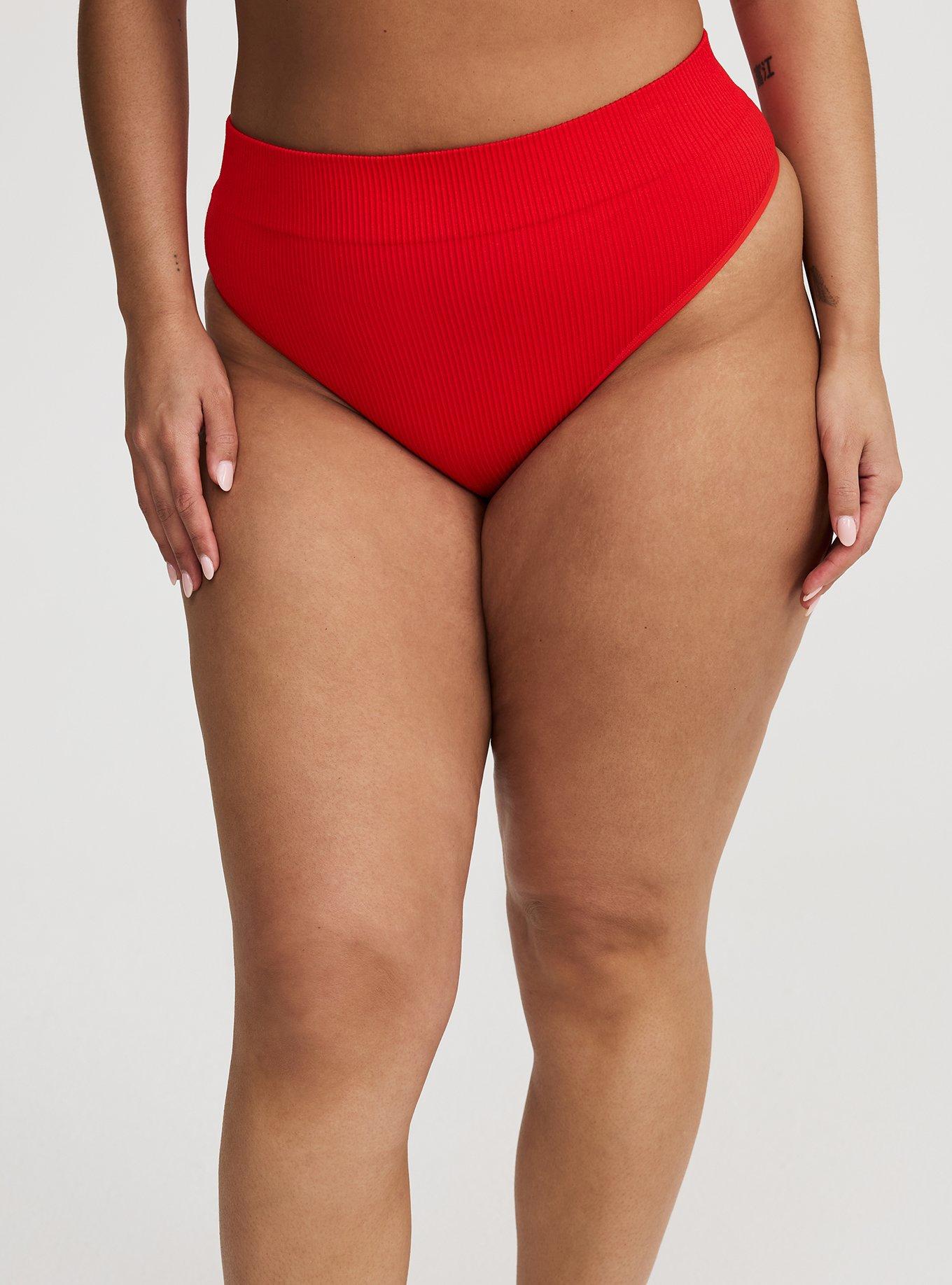 Seamless Ribbed High-Rise Thong Panty