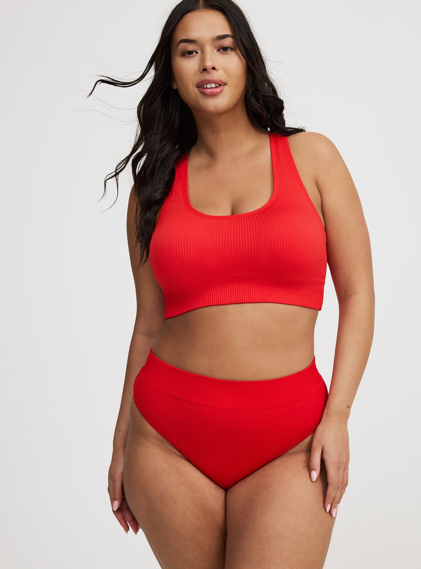 Seamless Ribbed High-Rise Thong Panty