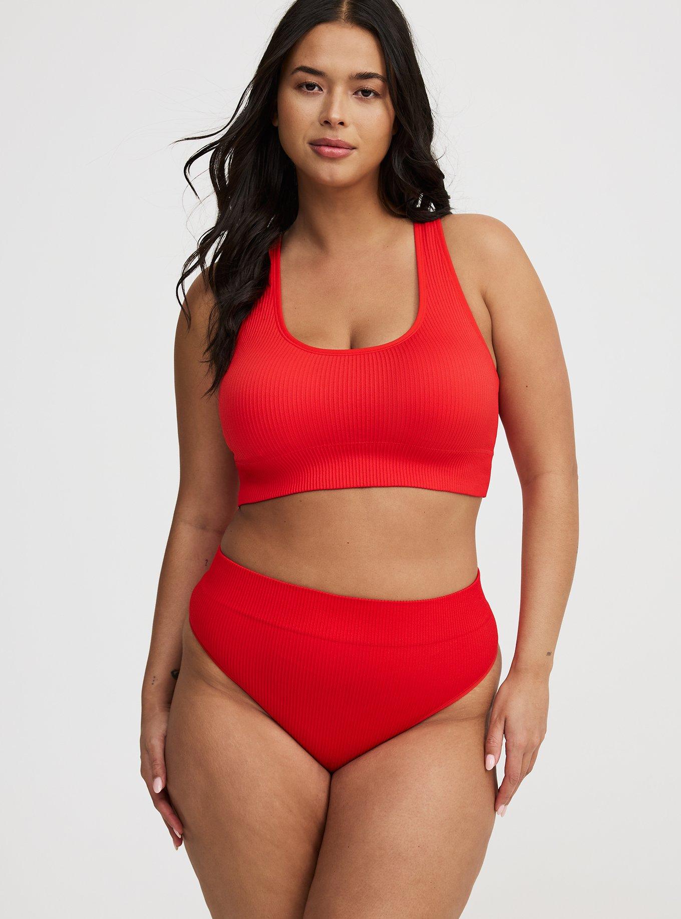 Seamless Ribbed High-Rise Thong Panty