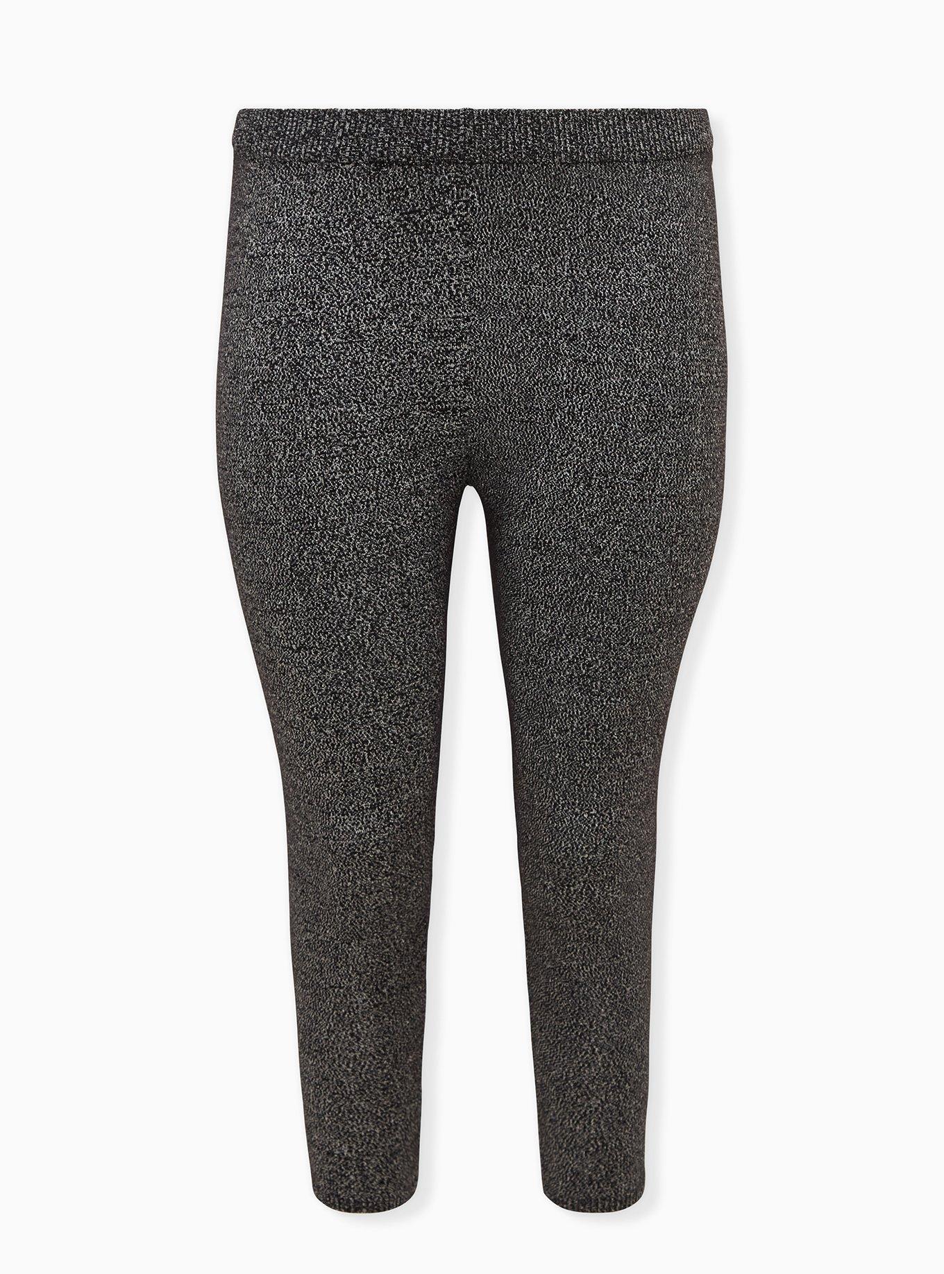 Platinum Legging - Sweater Knit Shimmer Black , BLACK, hi-res