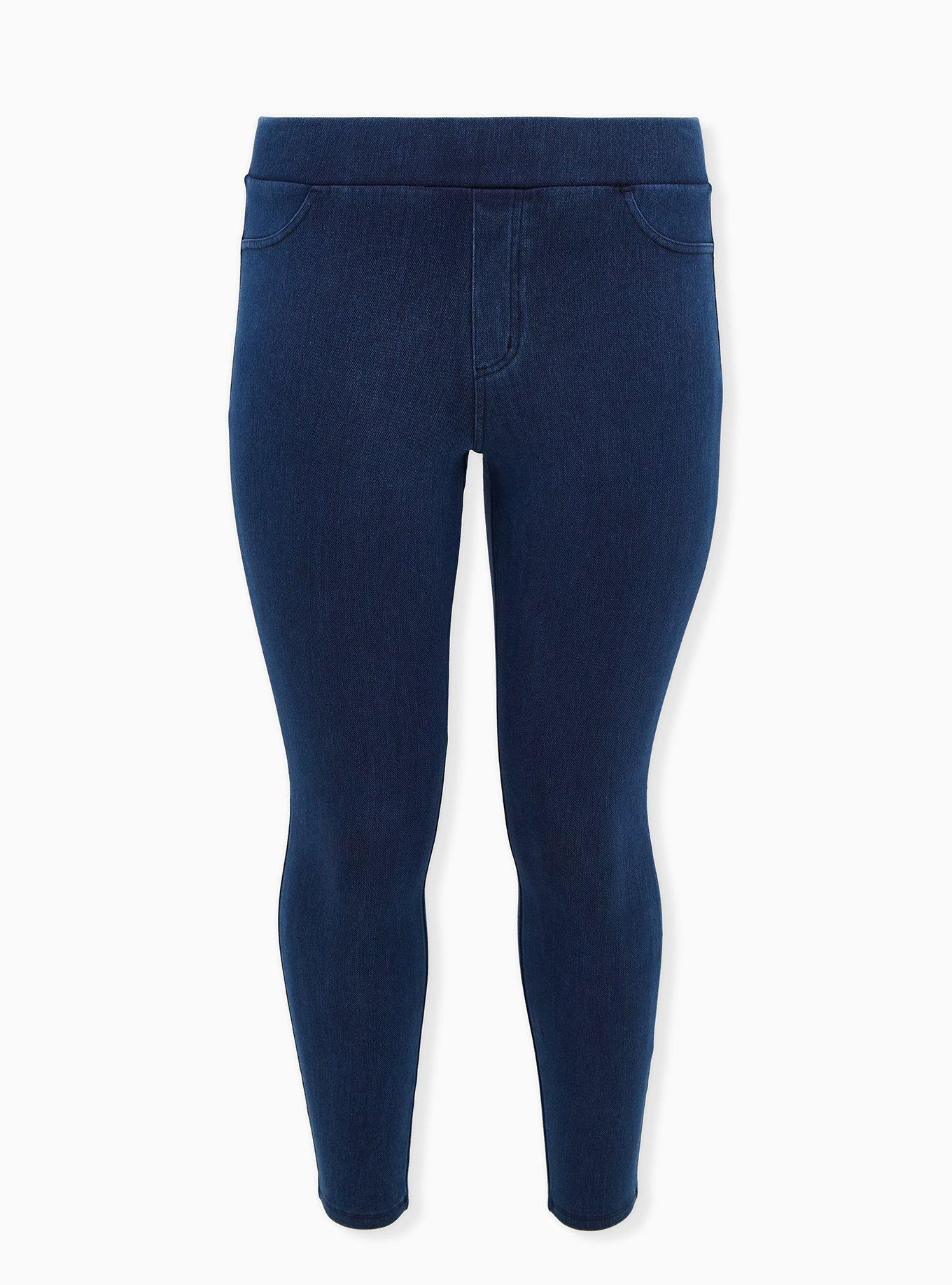 Platinum Legging - Faux Denim Brushed Lined, , hi-res