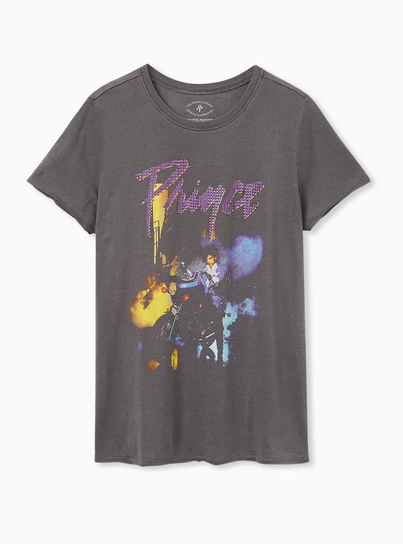 prince t shirt dress Prince: Purple Rain Disc Ladies T-Shirt Dress (Black)