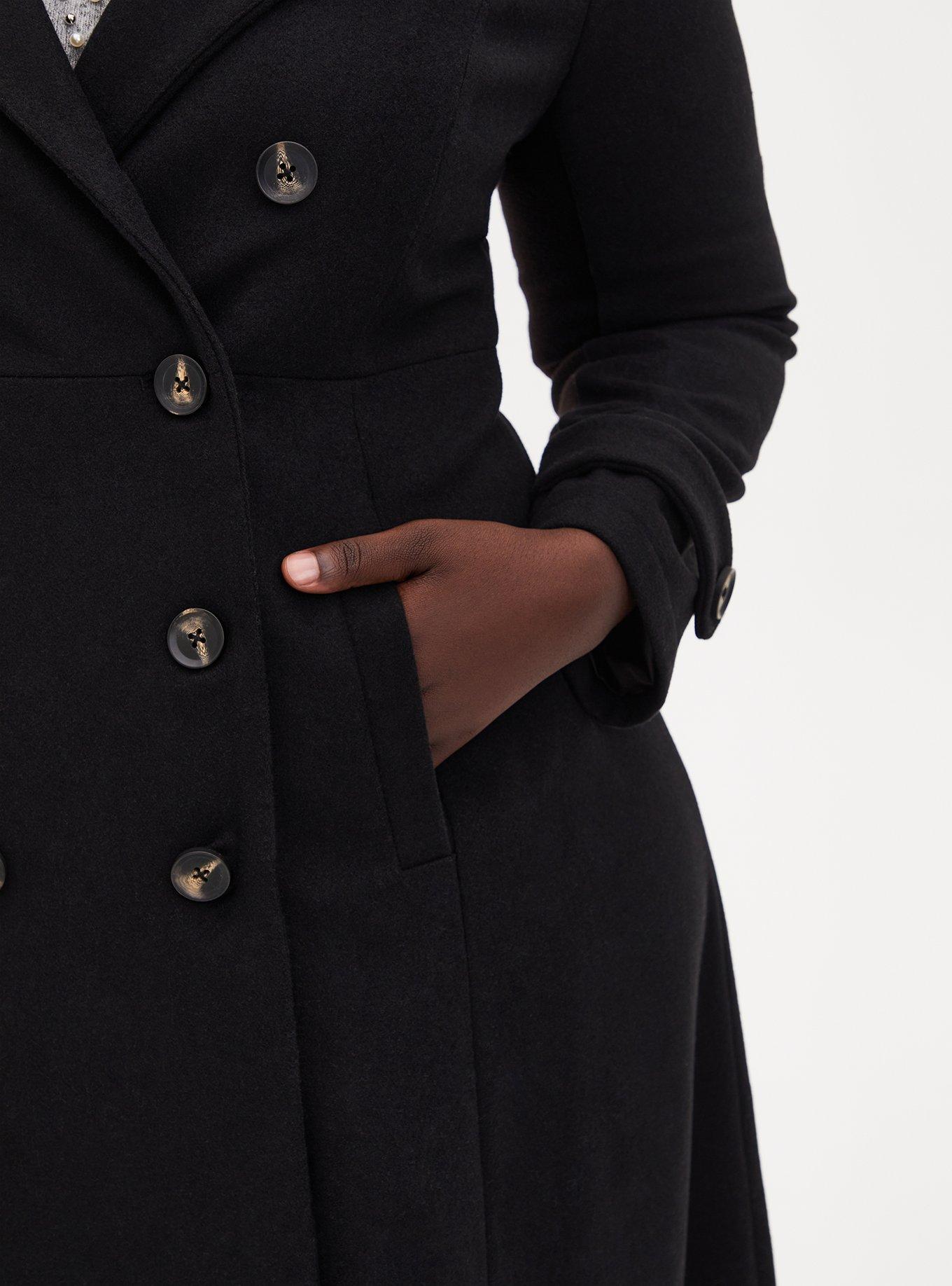 Fit and store flare military coat