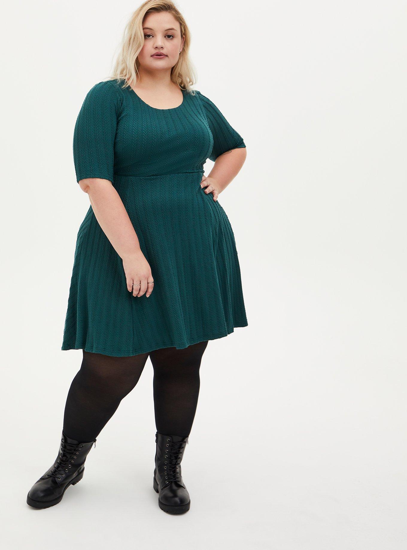 Torrid clearance green dress