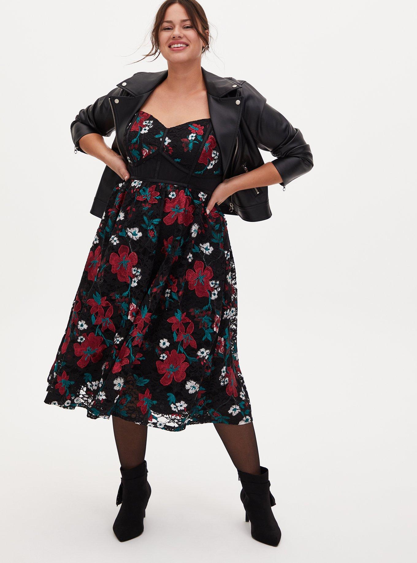 Torrid embroidered sale dress