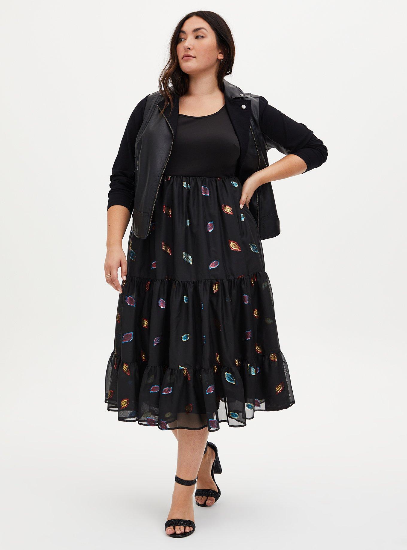 Torrid feather dress sale