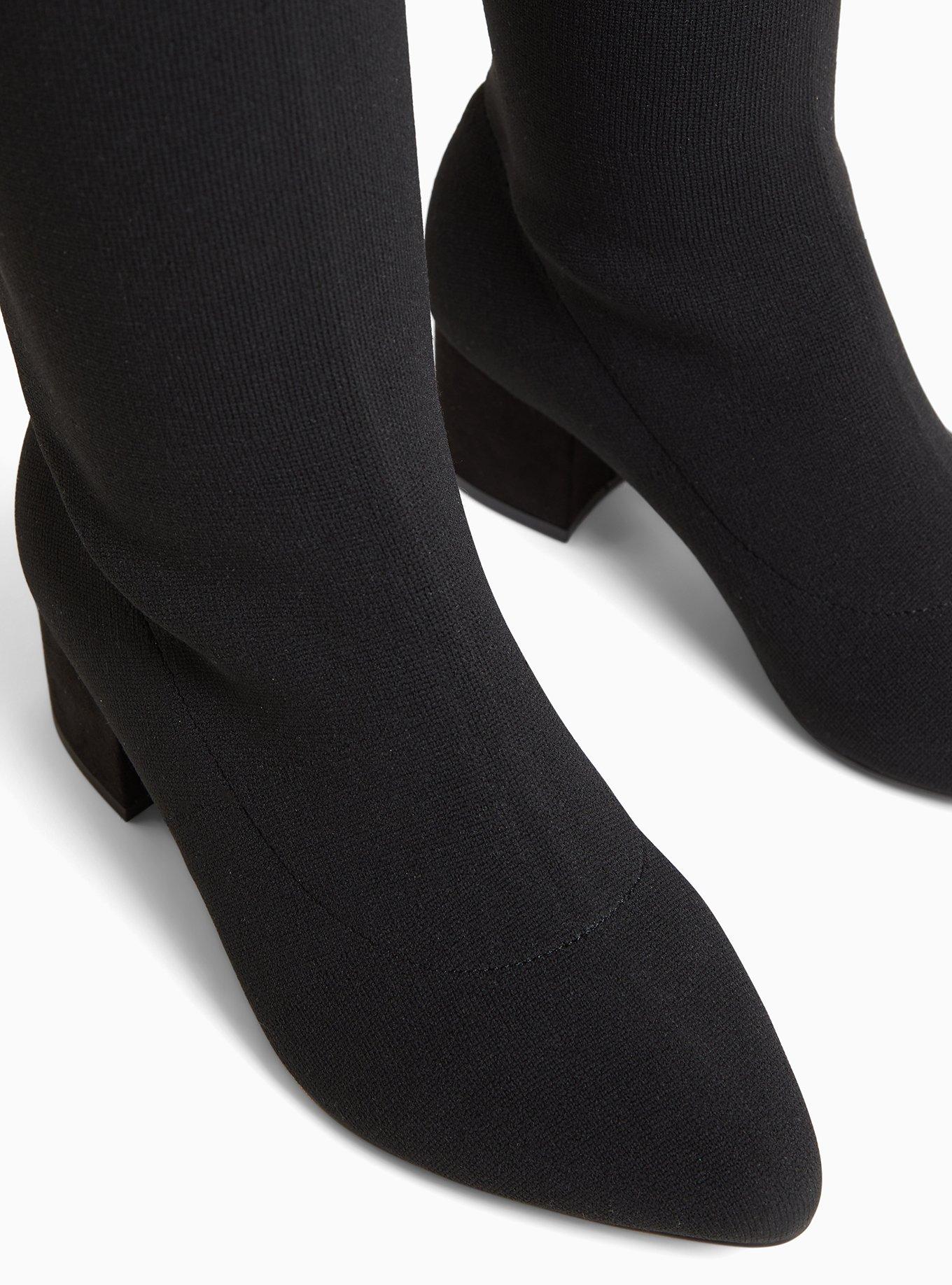  Black Stretch Pointed Toe Over-the-Knee Boot (WW), BLACK, alternate