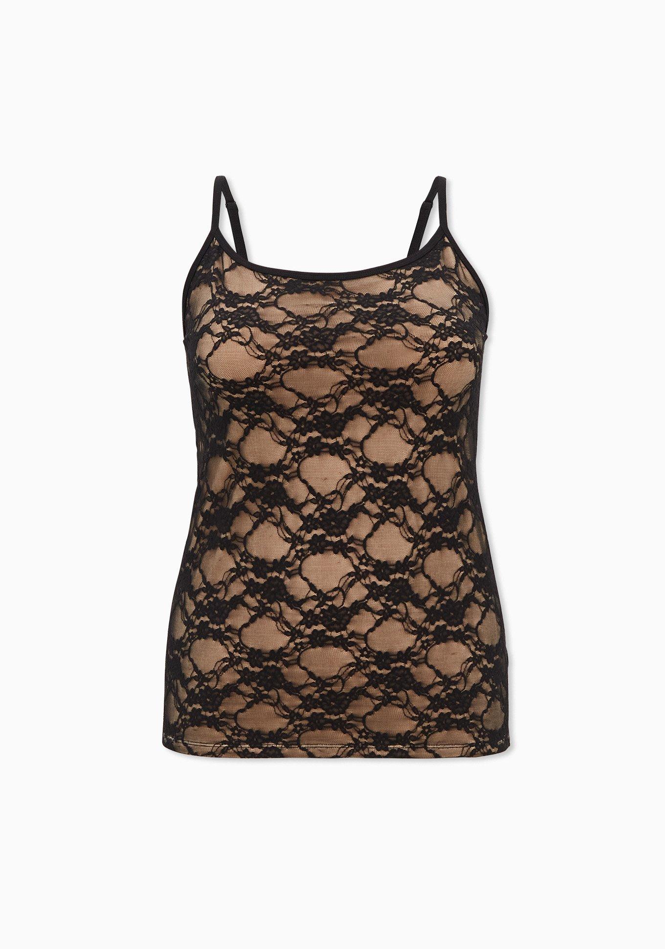 Plus Size - Lace And Nude Foxy Scoop Neck Cami - Torrid