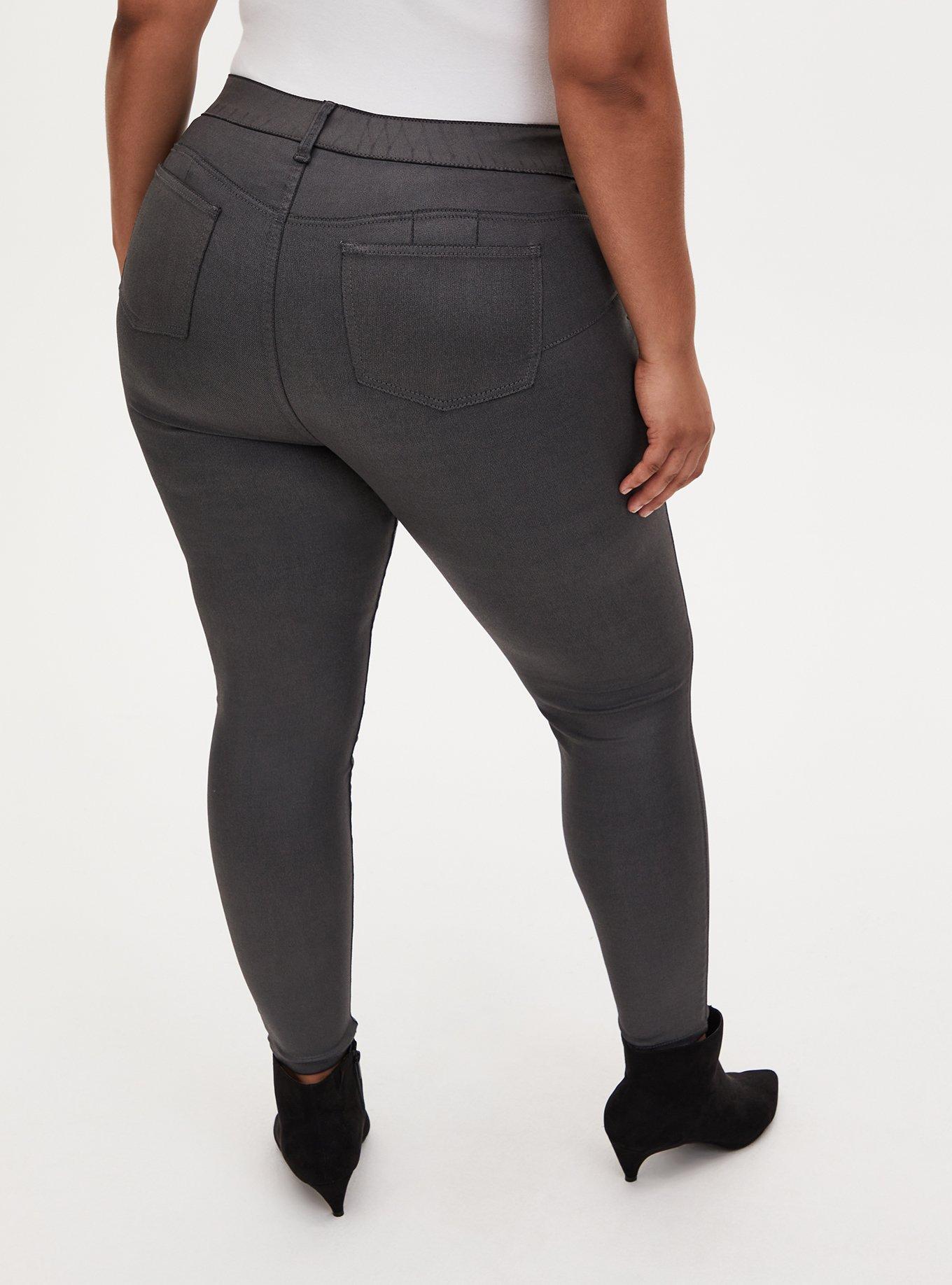 Bombshell Skinny Jean - Coated Grey, GREY, alternate