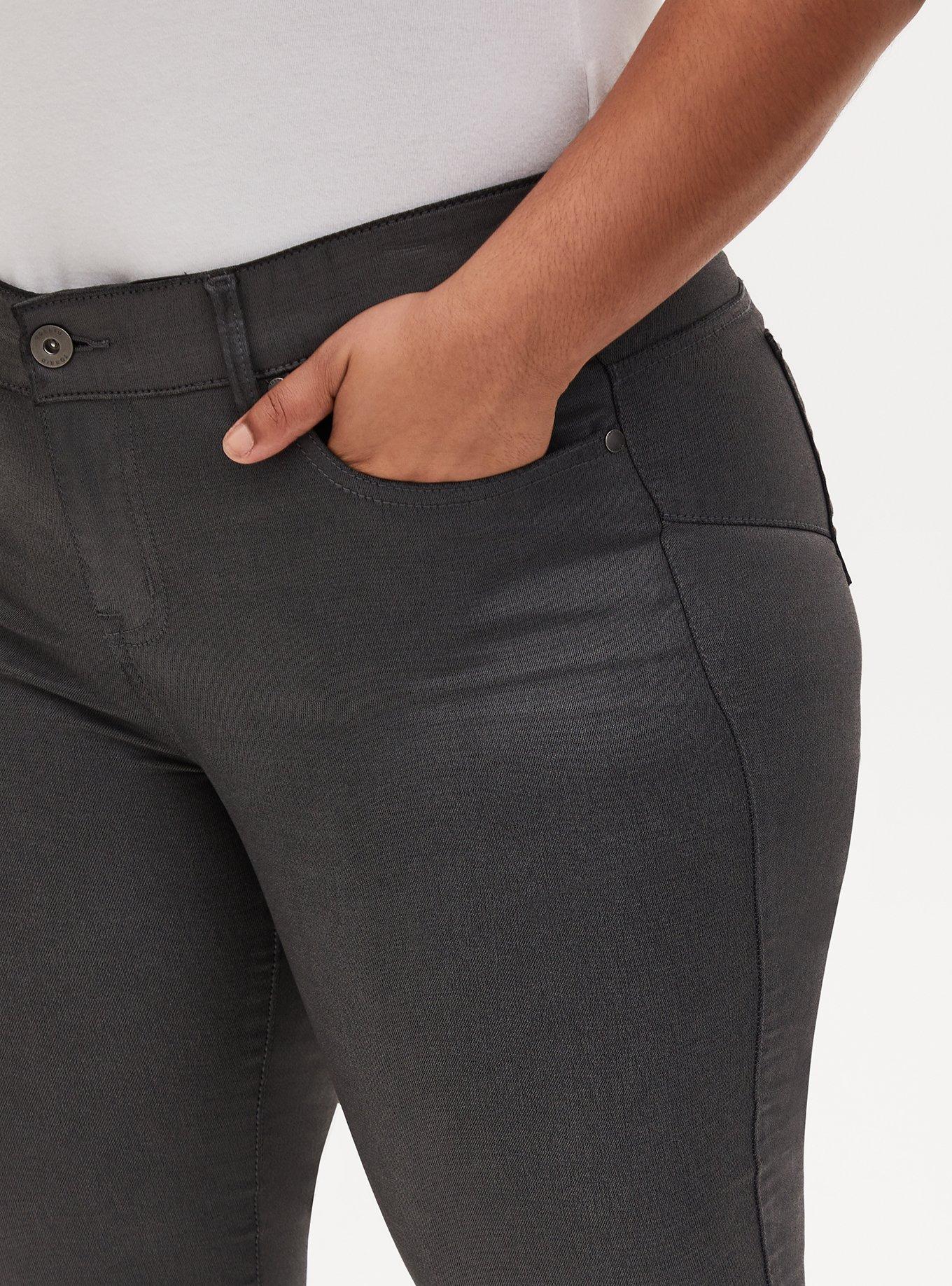 Bombshell Skinny Jean - Coated Grey, GREY, alternate