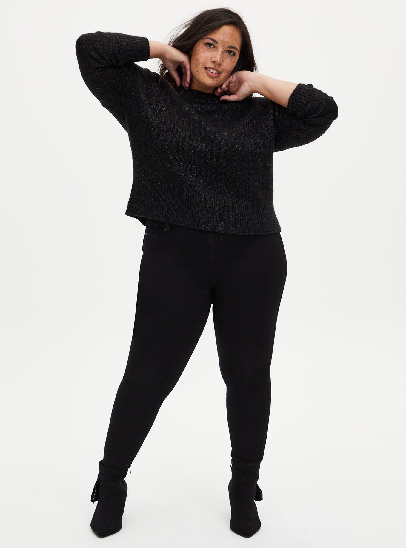 Pullover Drop Shoulder Sweater, INK, alternate