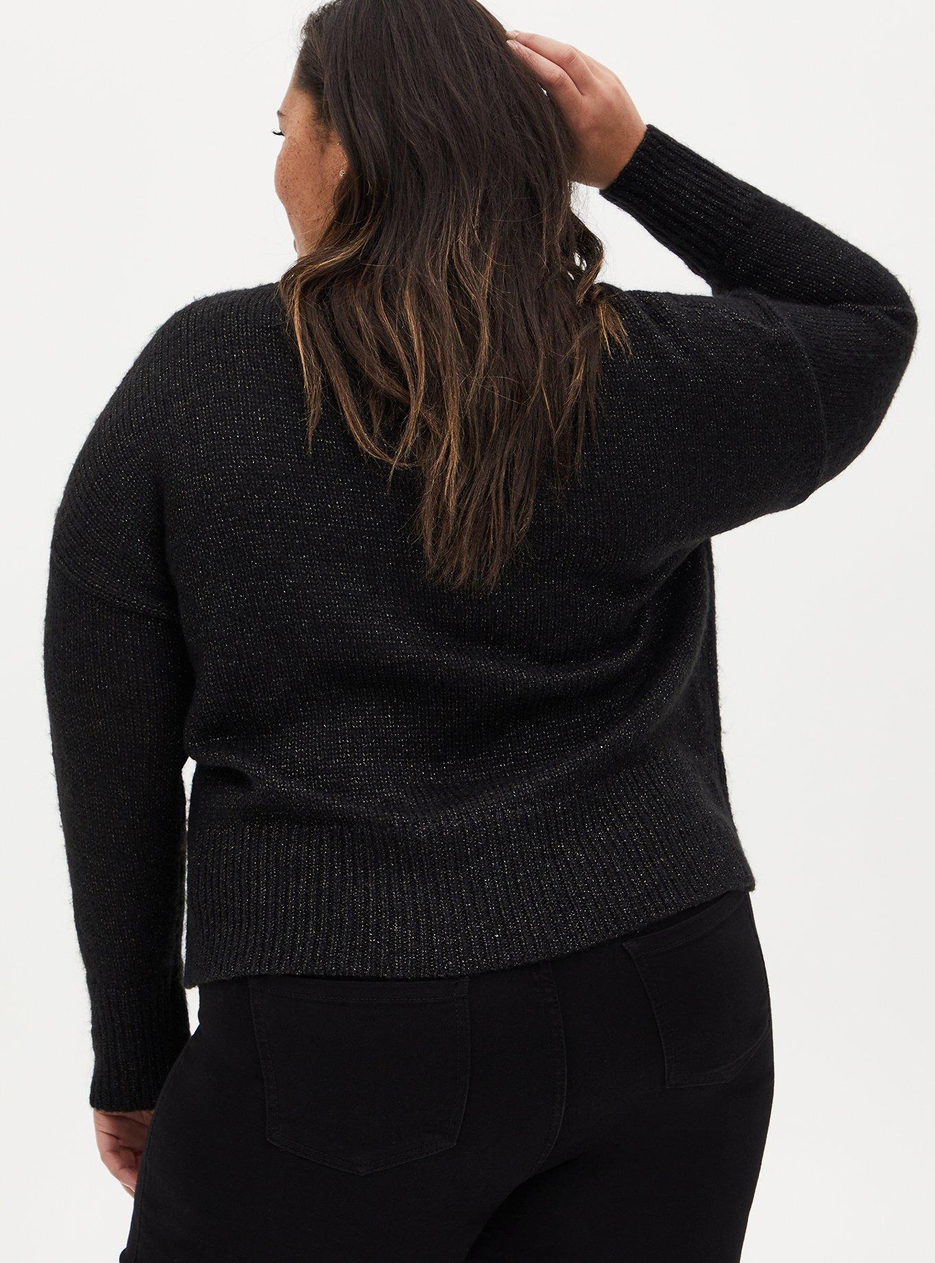 Pullover Drop Shoulder Sweater, INK, alternate