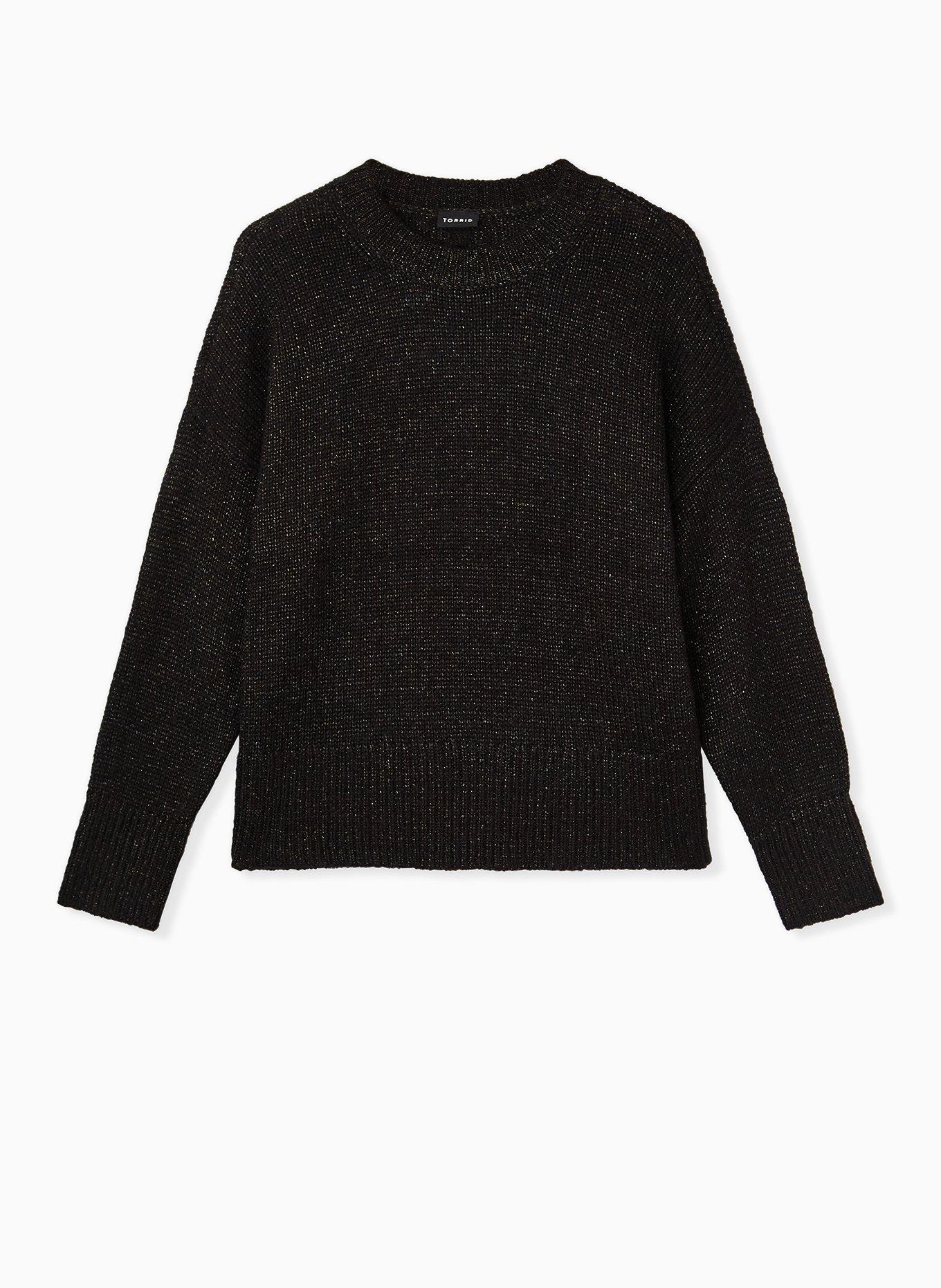 Pullover Drop Shoulder Sweater, INK, hi-res