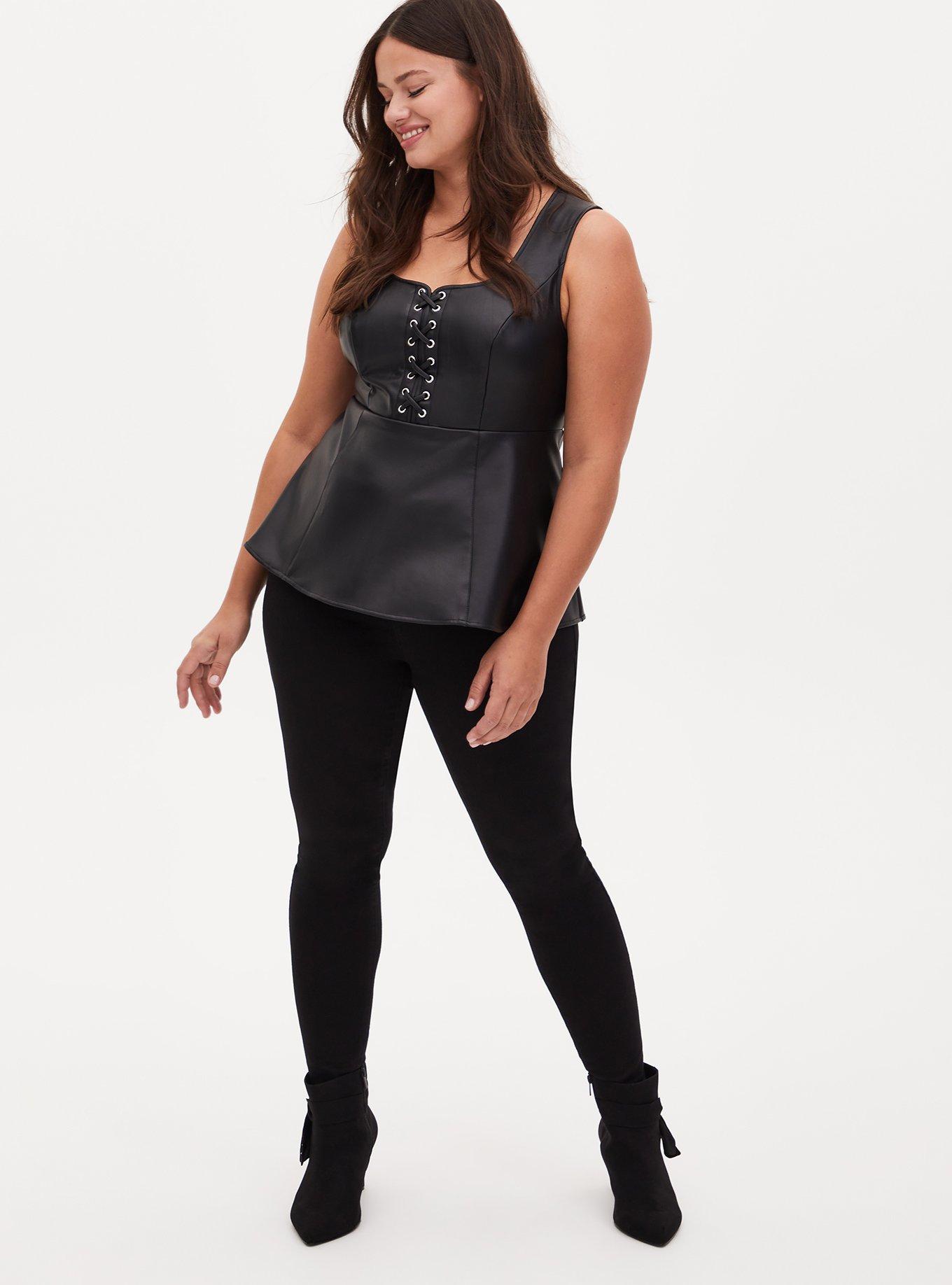 Plus Size - Laced Up Lace Scoop Neck Bralette - Torrid