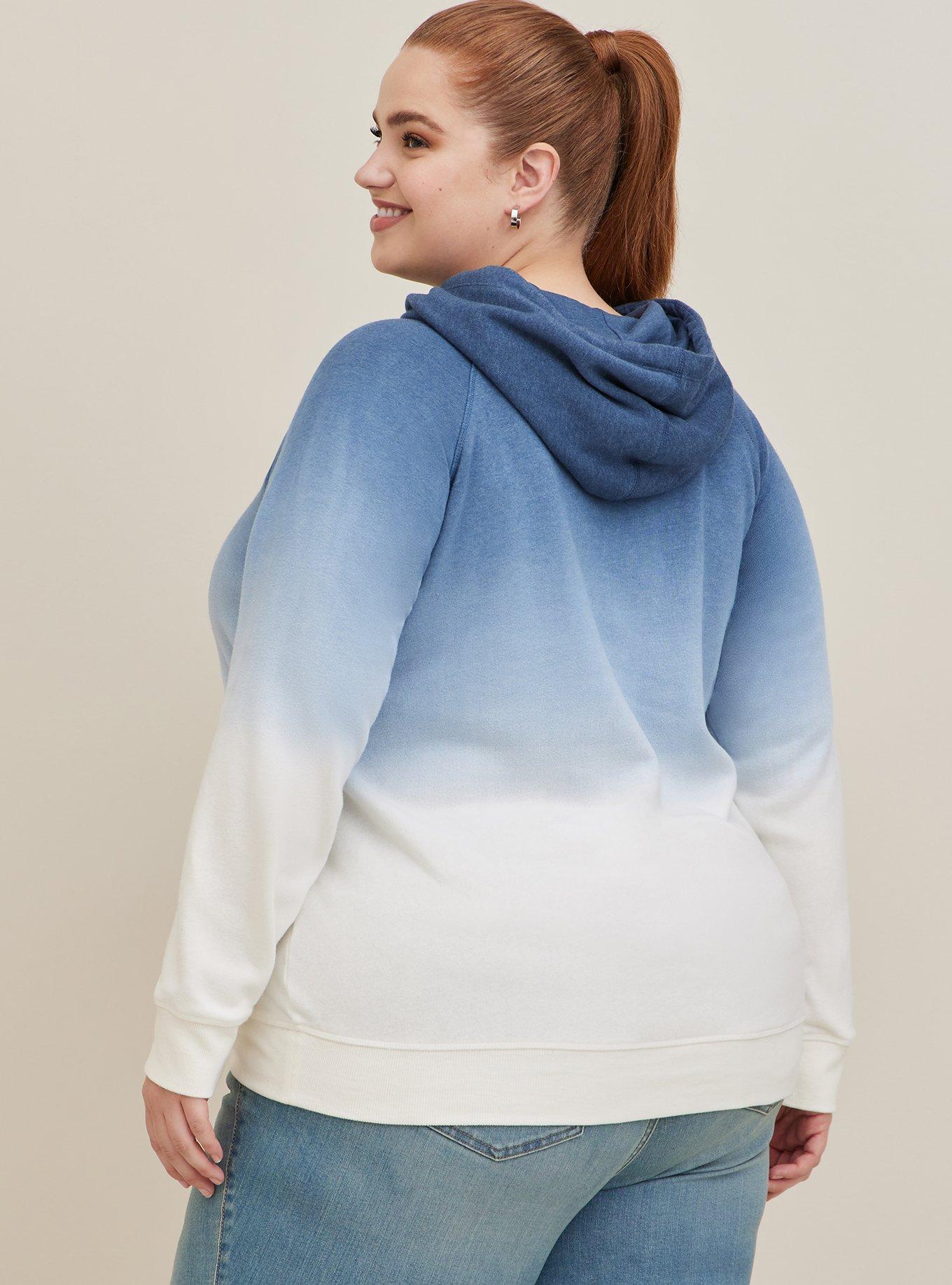  Disney Lilo & Stitch Blue Dip-Dye Fleece Hoodie, MULTI, alternate