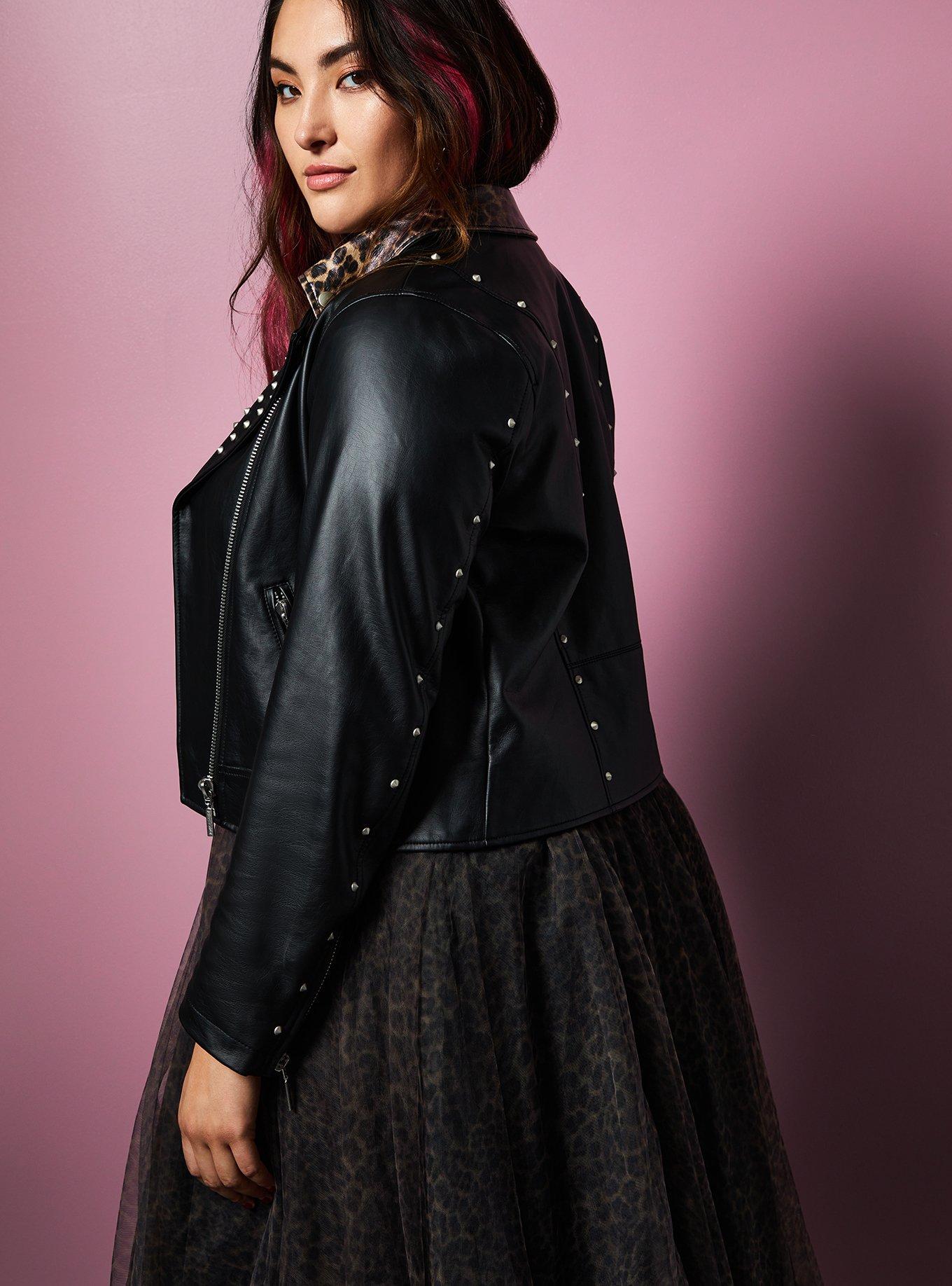 leather jacket torrid