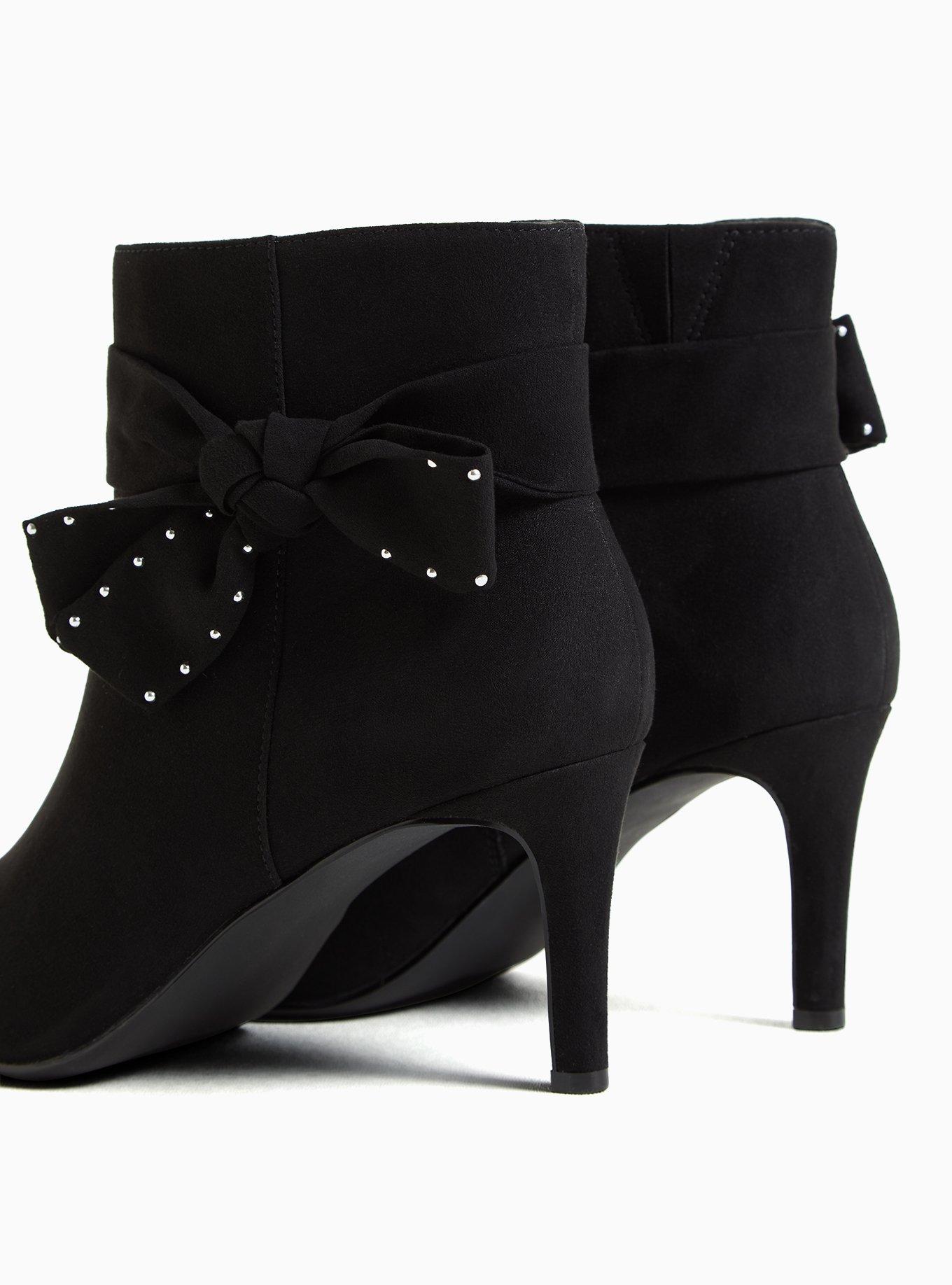 Studded Side Bow Bootie (WW), BLACK, alternate