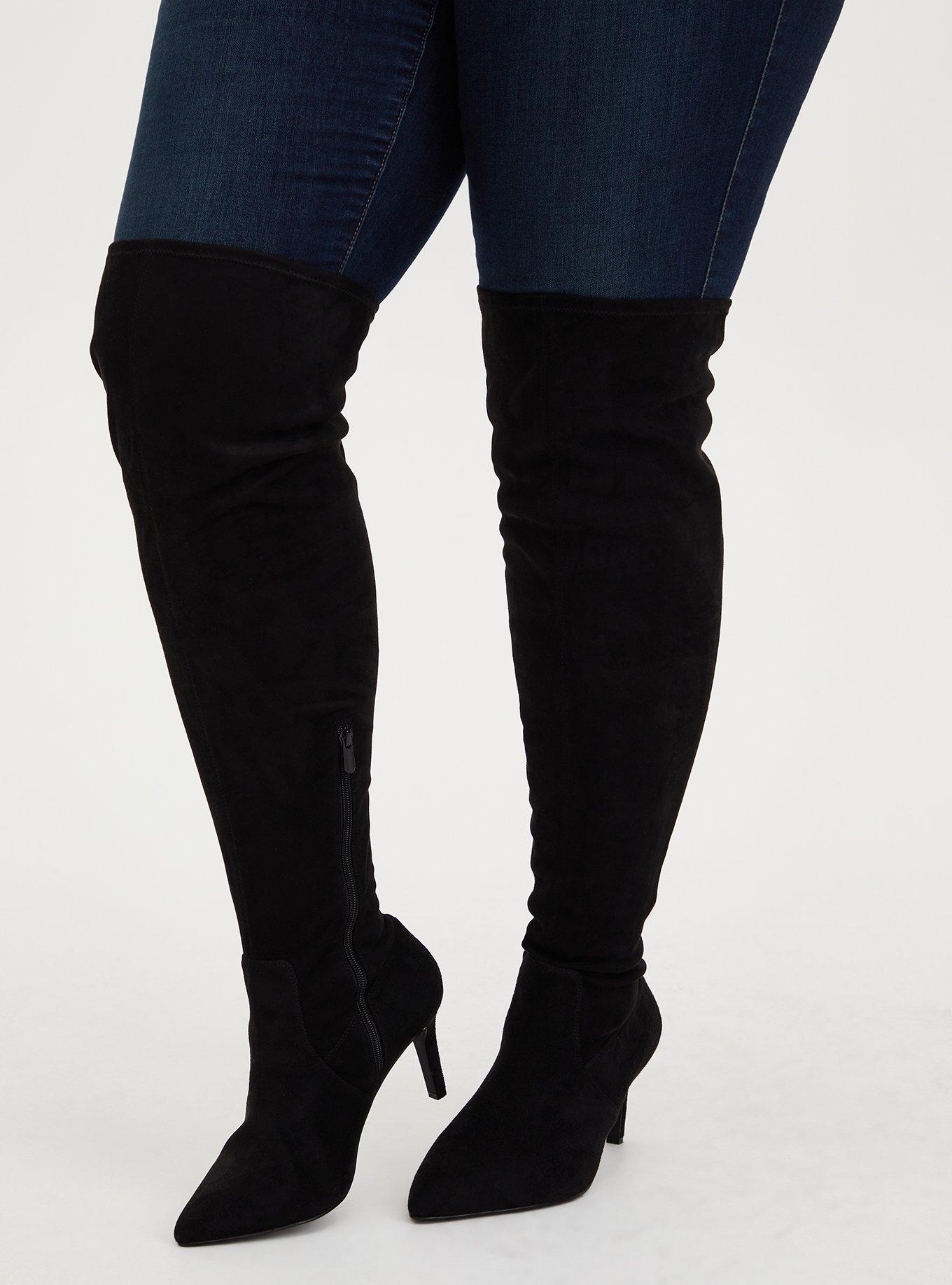 Straight Size to Plus Size – Over-the-Knee Boots Outfit - Alexa Webb