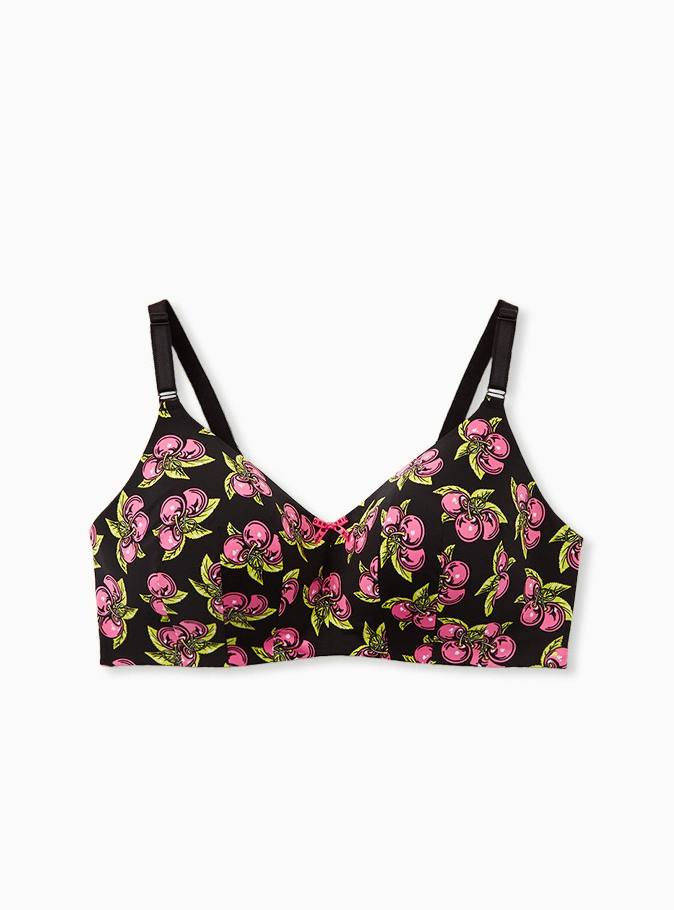 Plus Size - Betsey Johnson Black Cherry 360° Back Smoothing™ Lightly Lined  Everyday Wire-Free Bra - Torrid