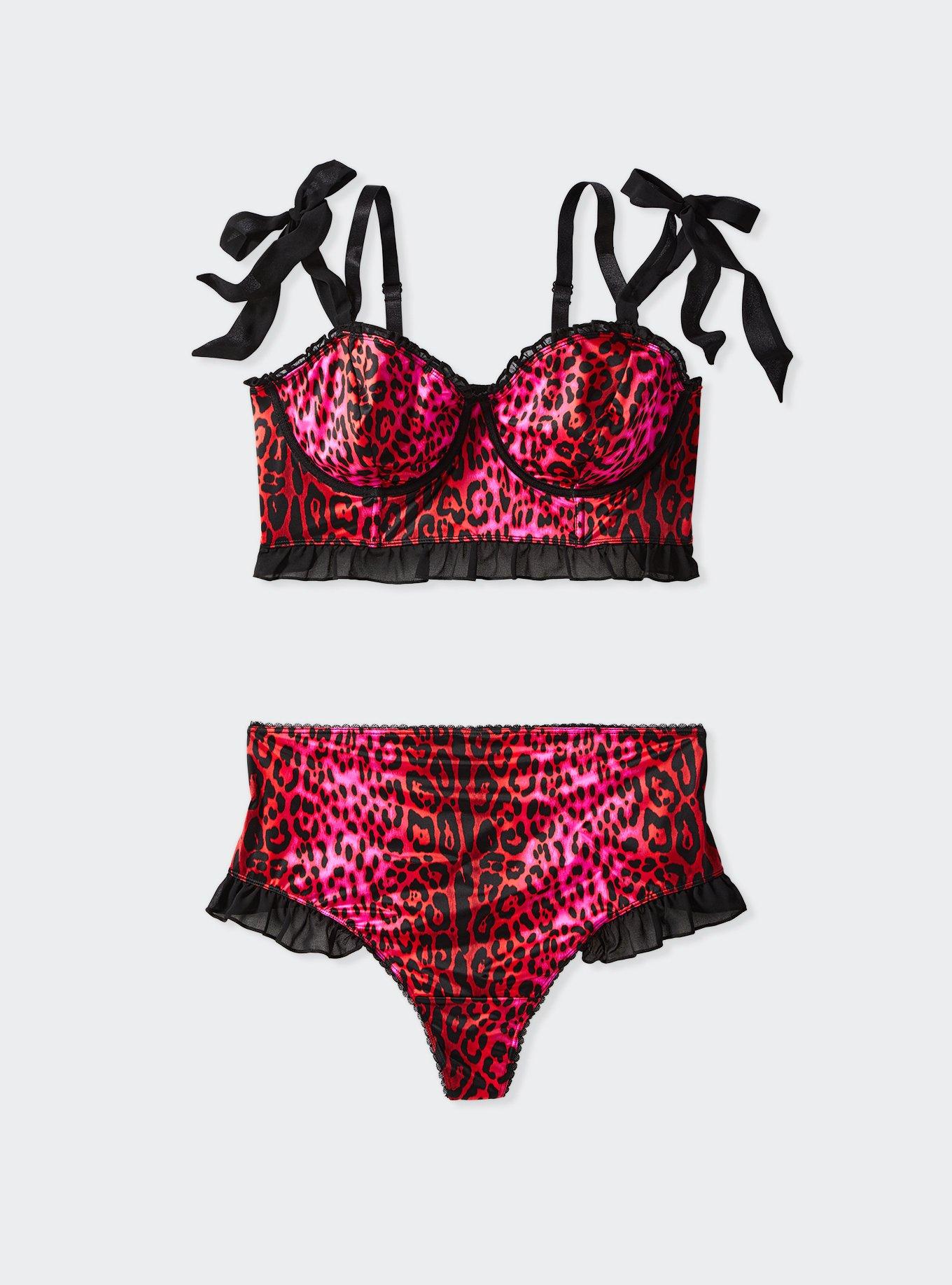 High Rise Brief - Vibrant Pink Leopard