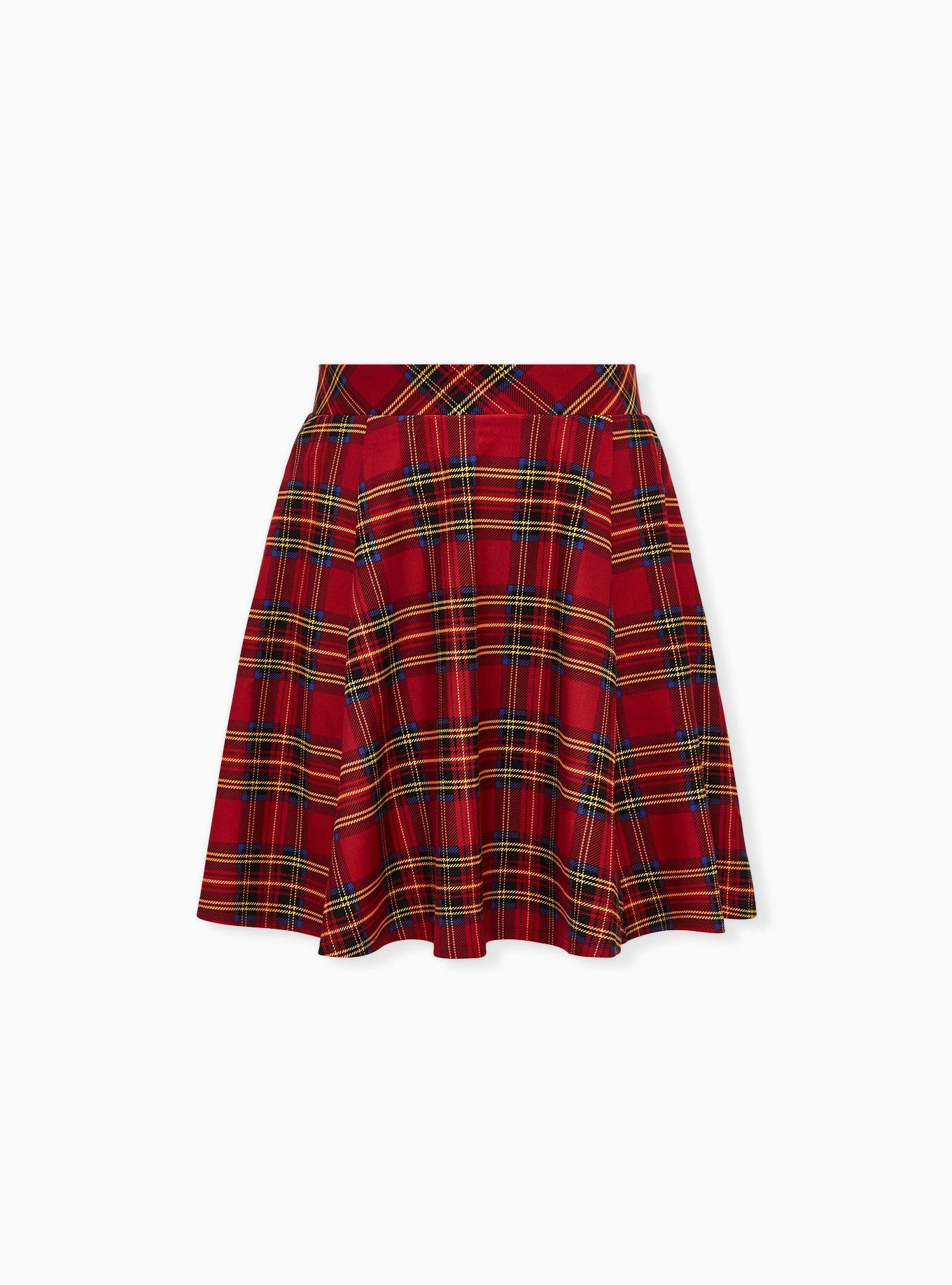 Buy Red Tartan Skirt & Tights Set 6-7 years, Skirts and shorts