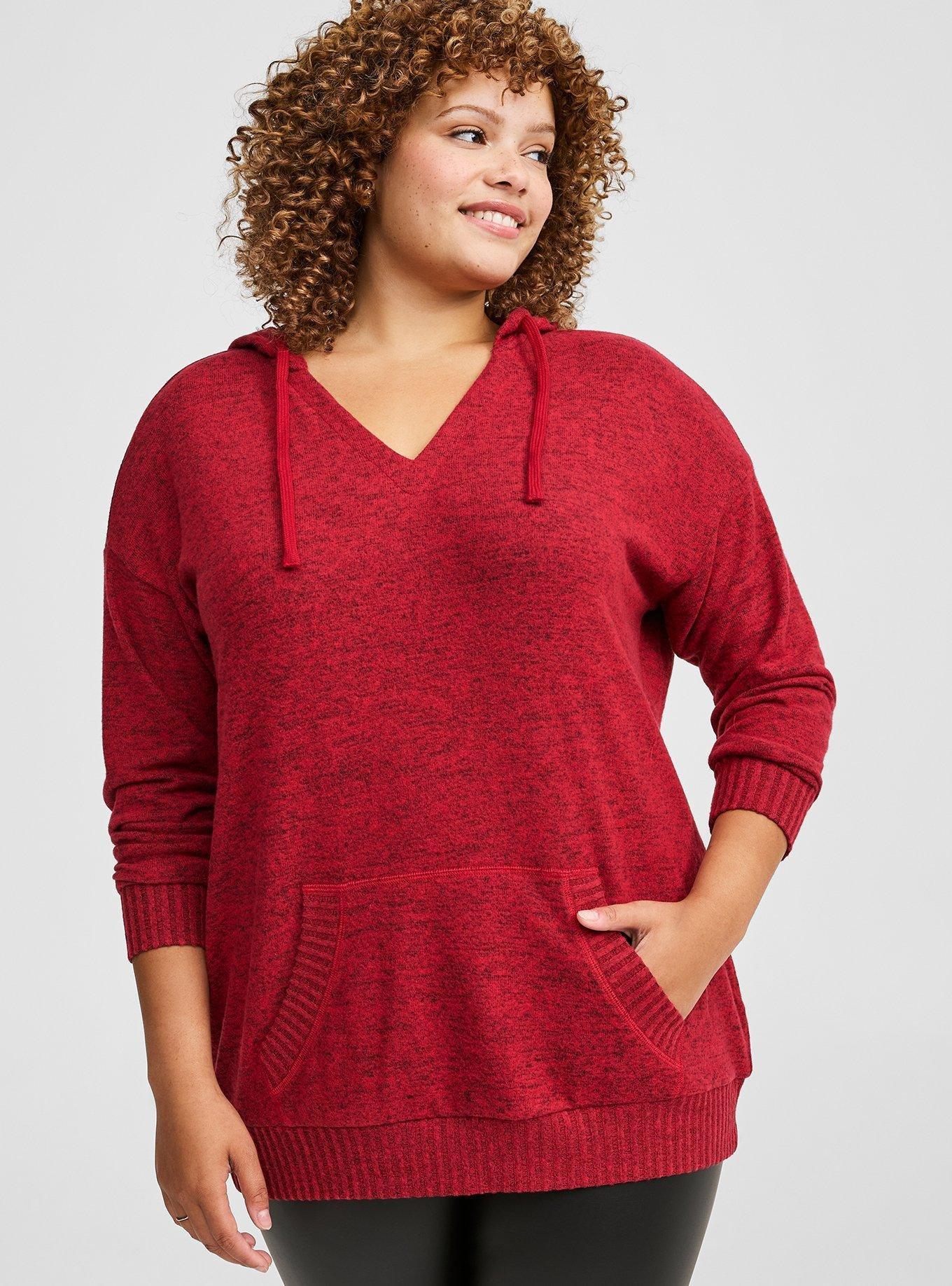 Plus size tunic hoodie sale