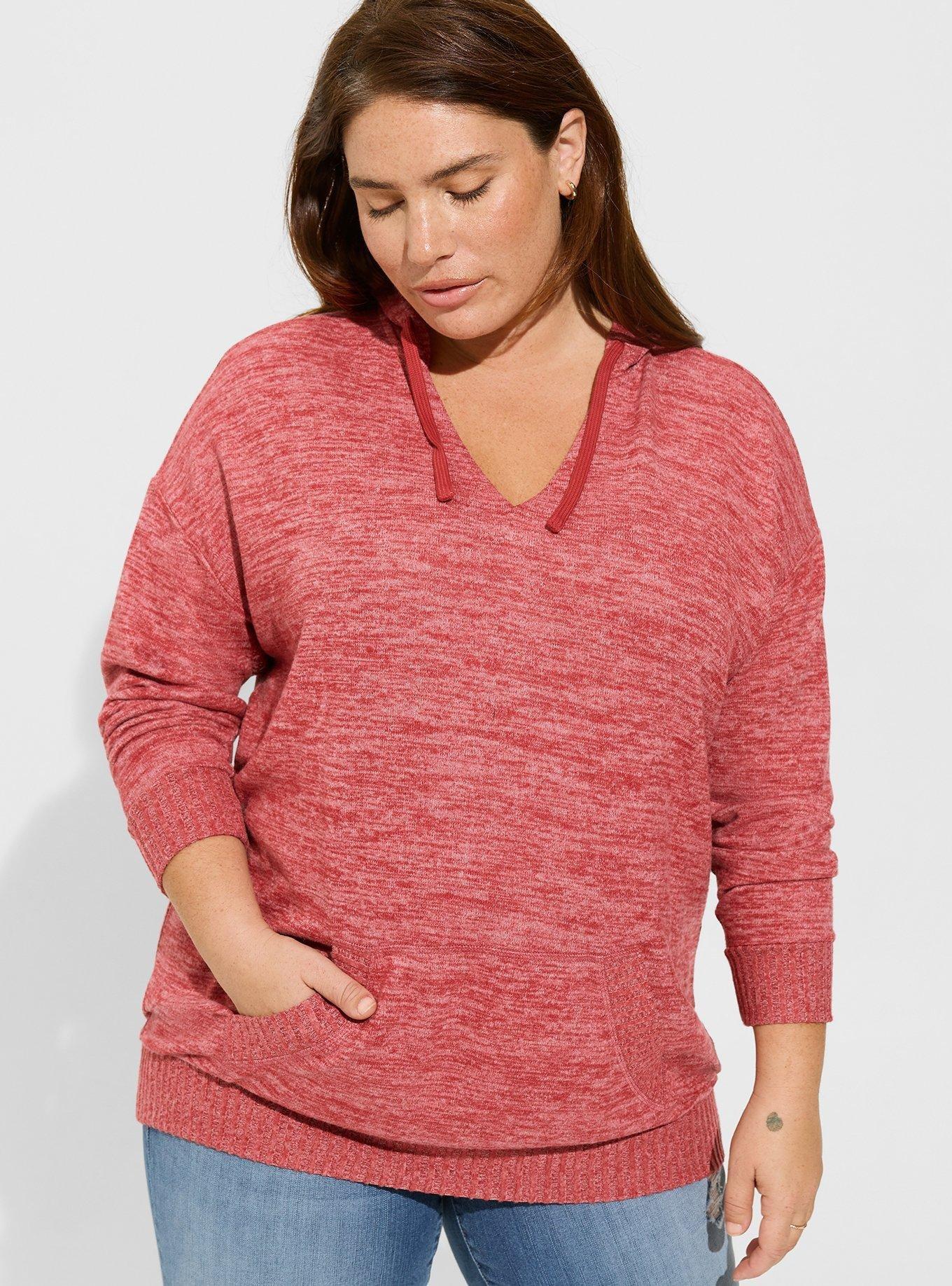 Plus Size - Relaxed Super Soft Plush Tunic Hoodie - Torrid
