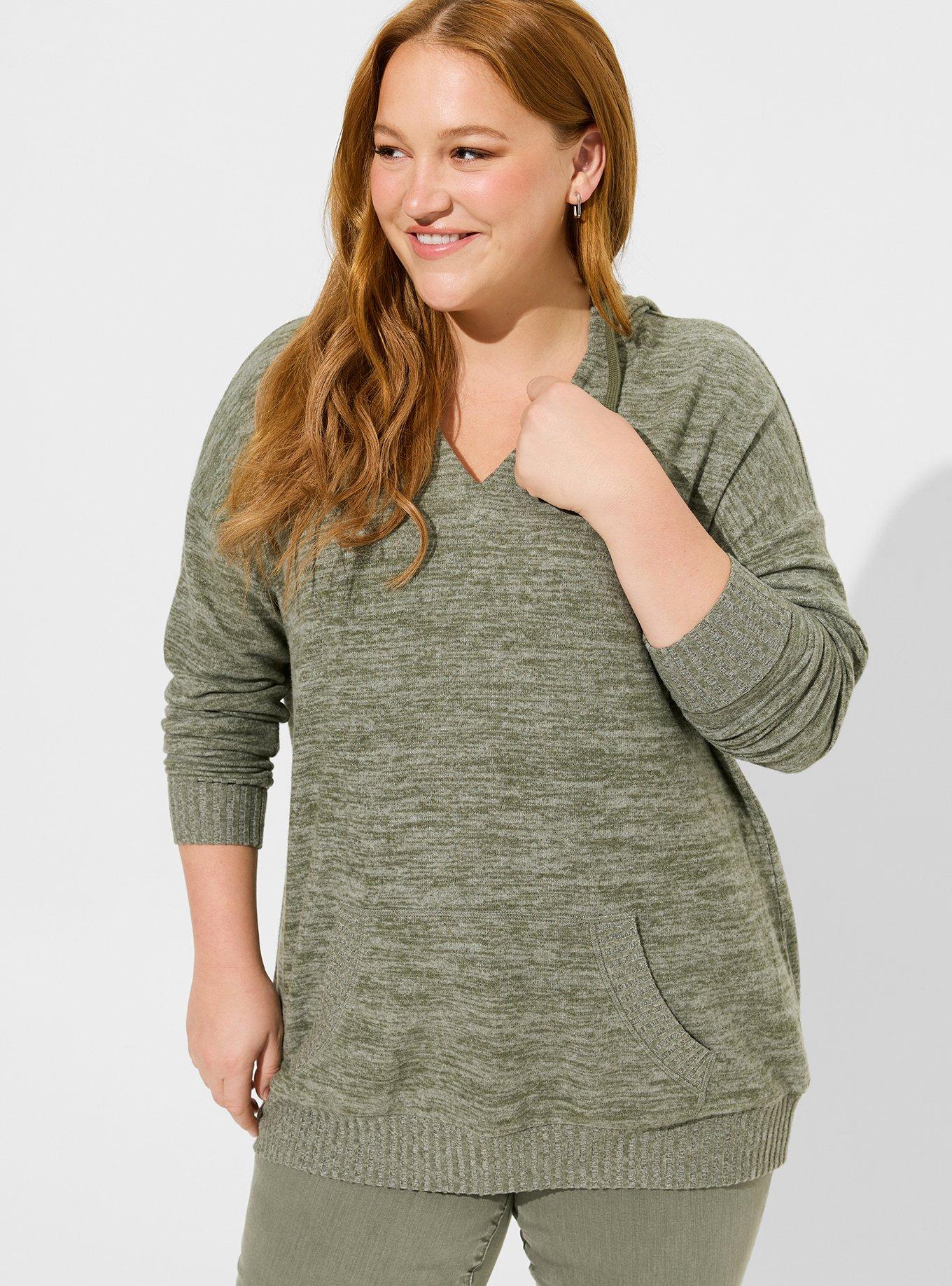 Plus Size - Relaxed Super Soft Plush Tunic Hoodie - Torrid