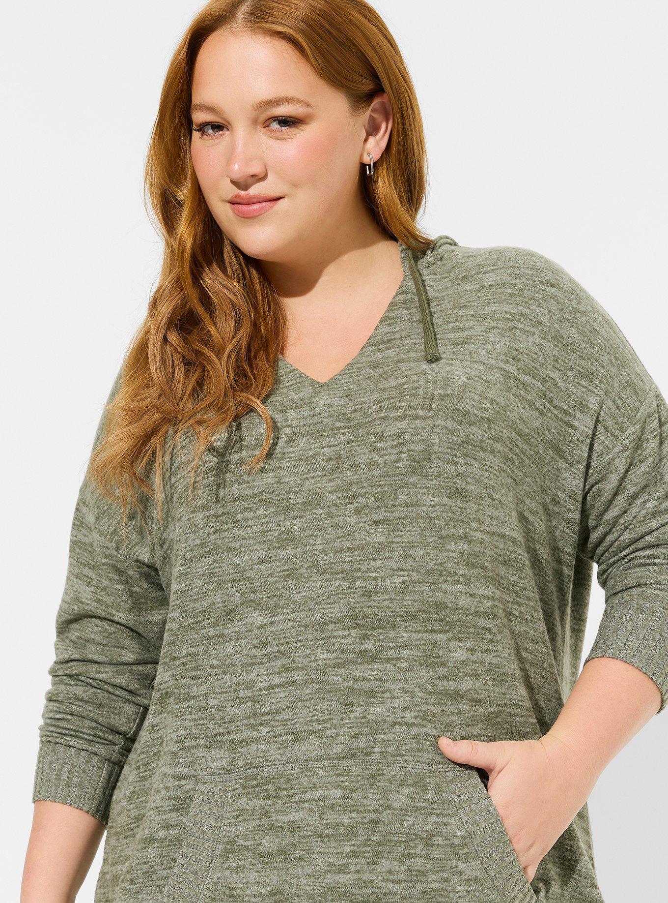 Plus Size - Relaxed Super Soft Plush Tunic Hoodie - Torrid