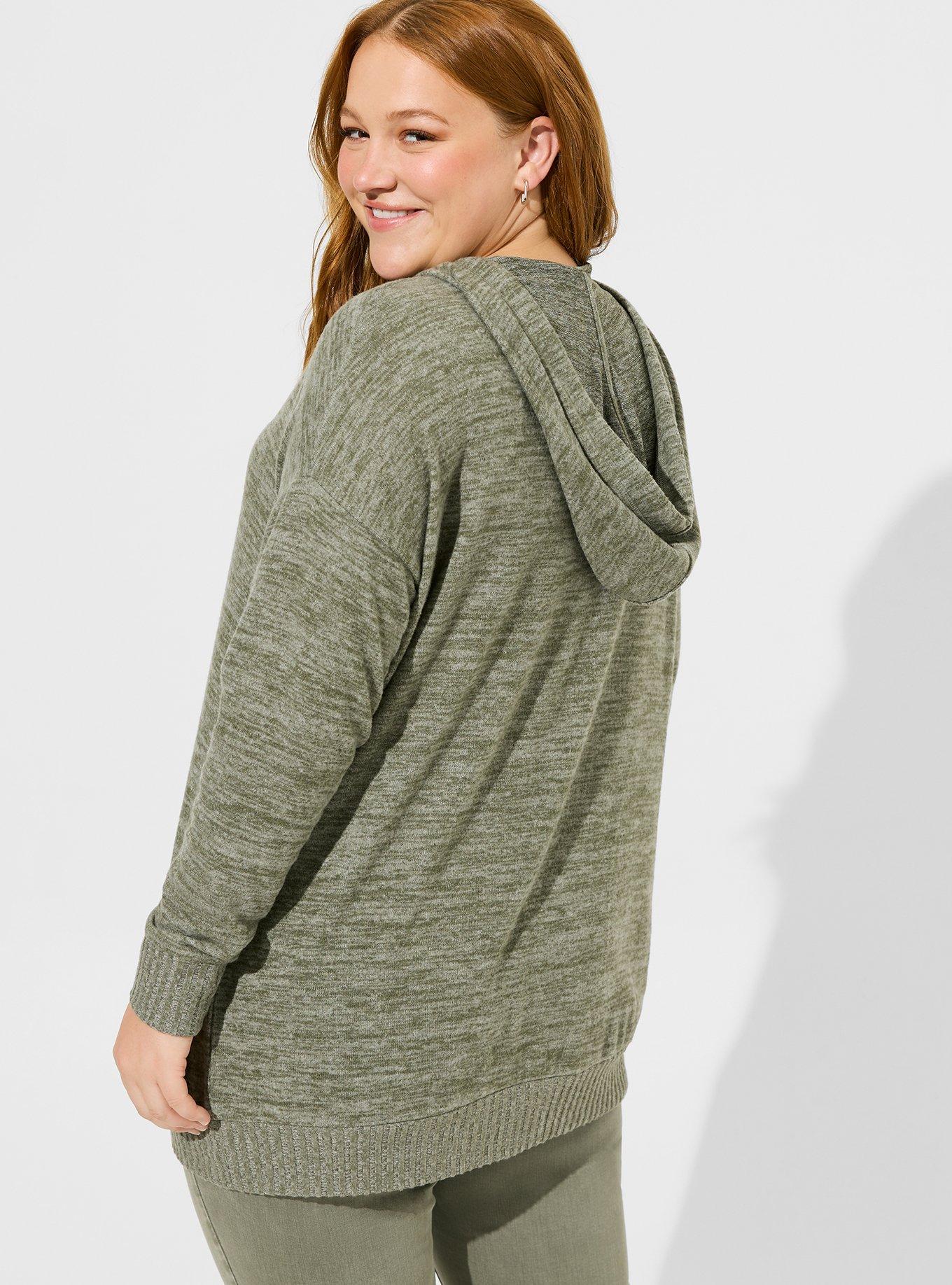 Plus Size - Relaxed Super Soft Plush Tunic Hoodie - Torrid