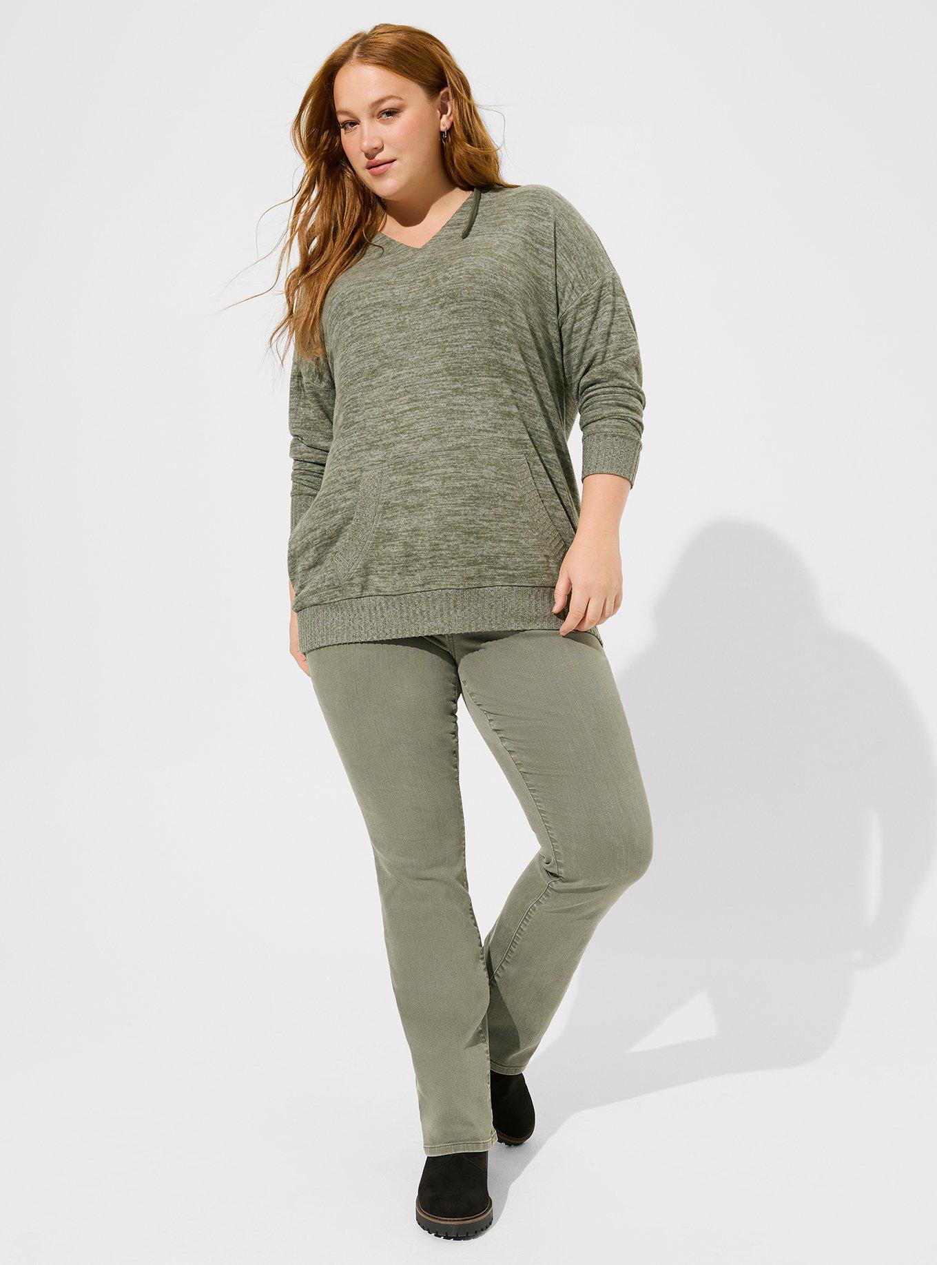 Plus Size Relaxed Super Soft Plush Tunic Hoodie Torrid