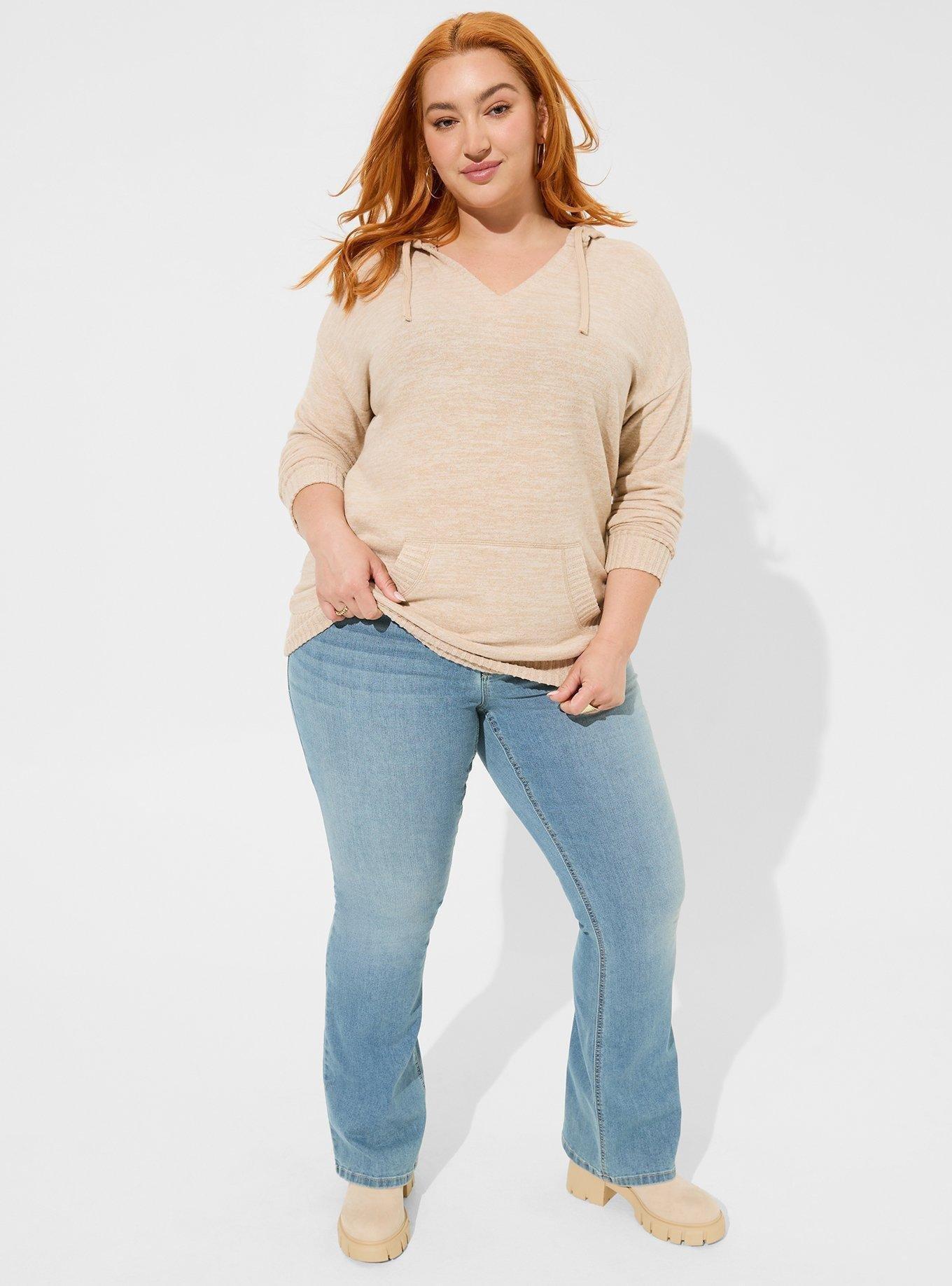 Plus Size - Relaxed Super Soft Plush Tunic Hoodie - Torrid