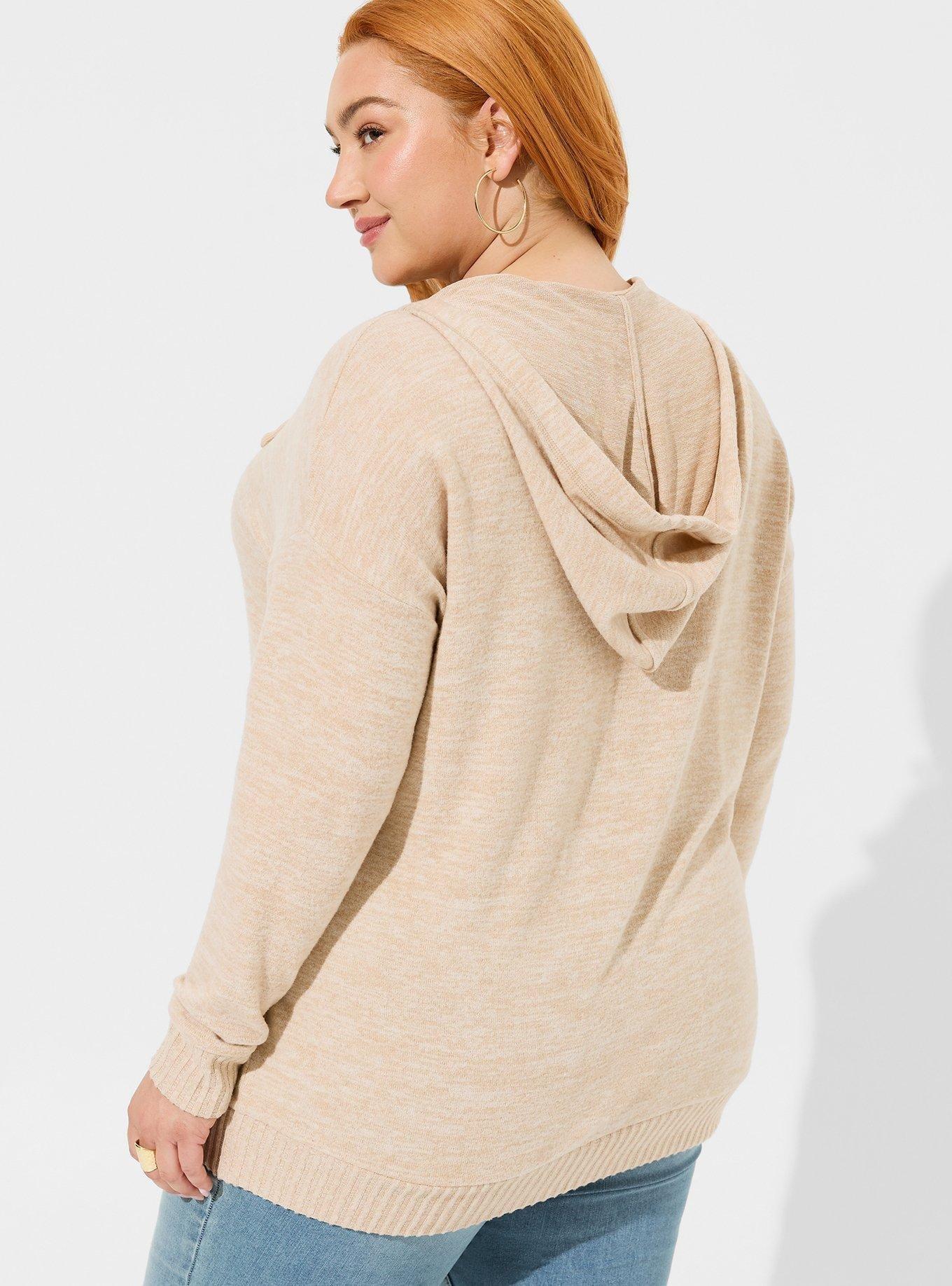 Plus Size - Relaxed Super Soft Plush Tunic Hoodie - Torrid