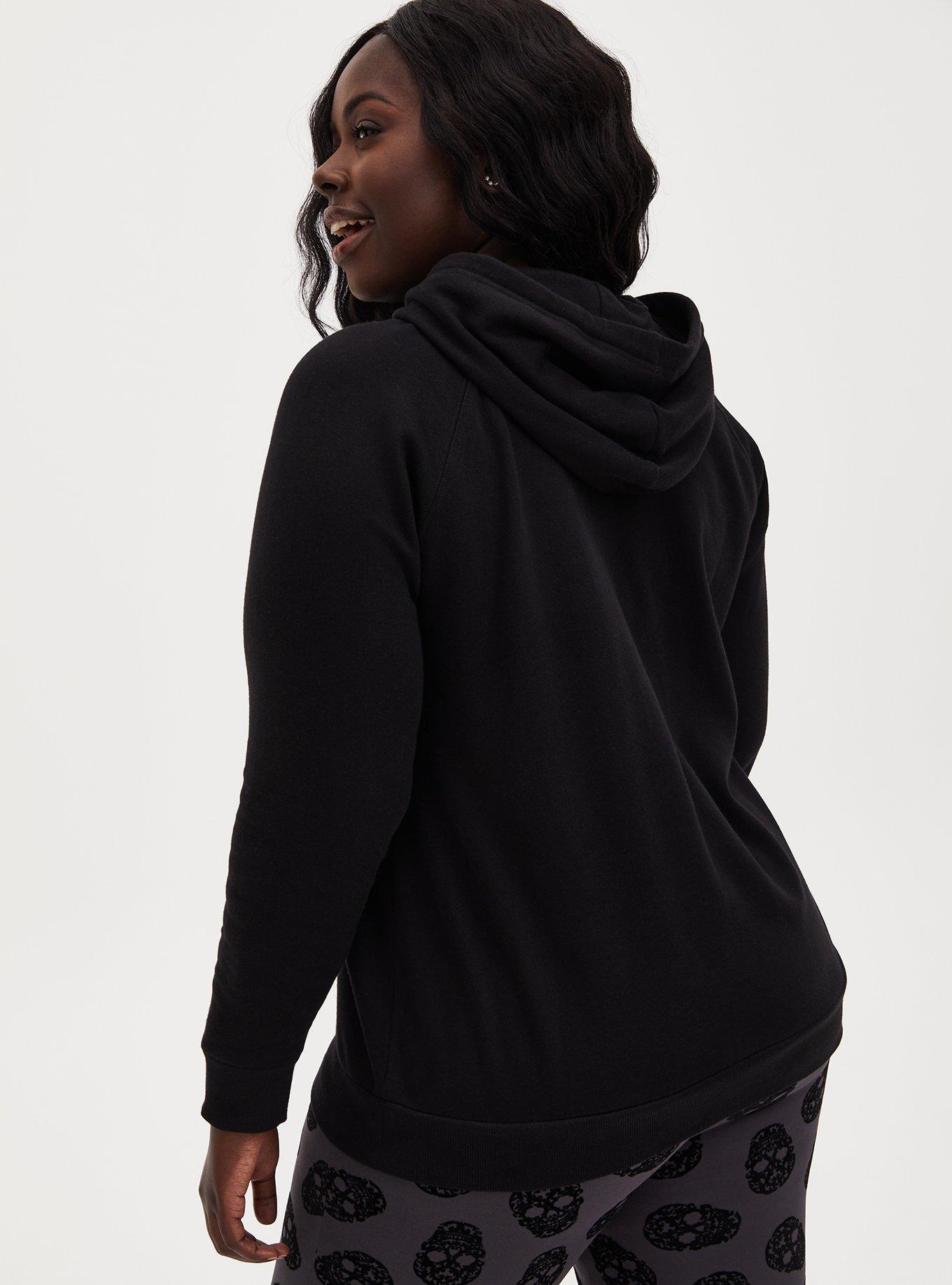 Plus Size Fleece Embellished Drawstring Hoodie Torrid