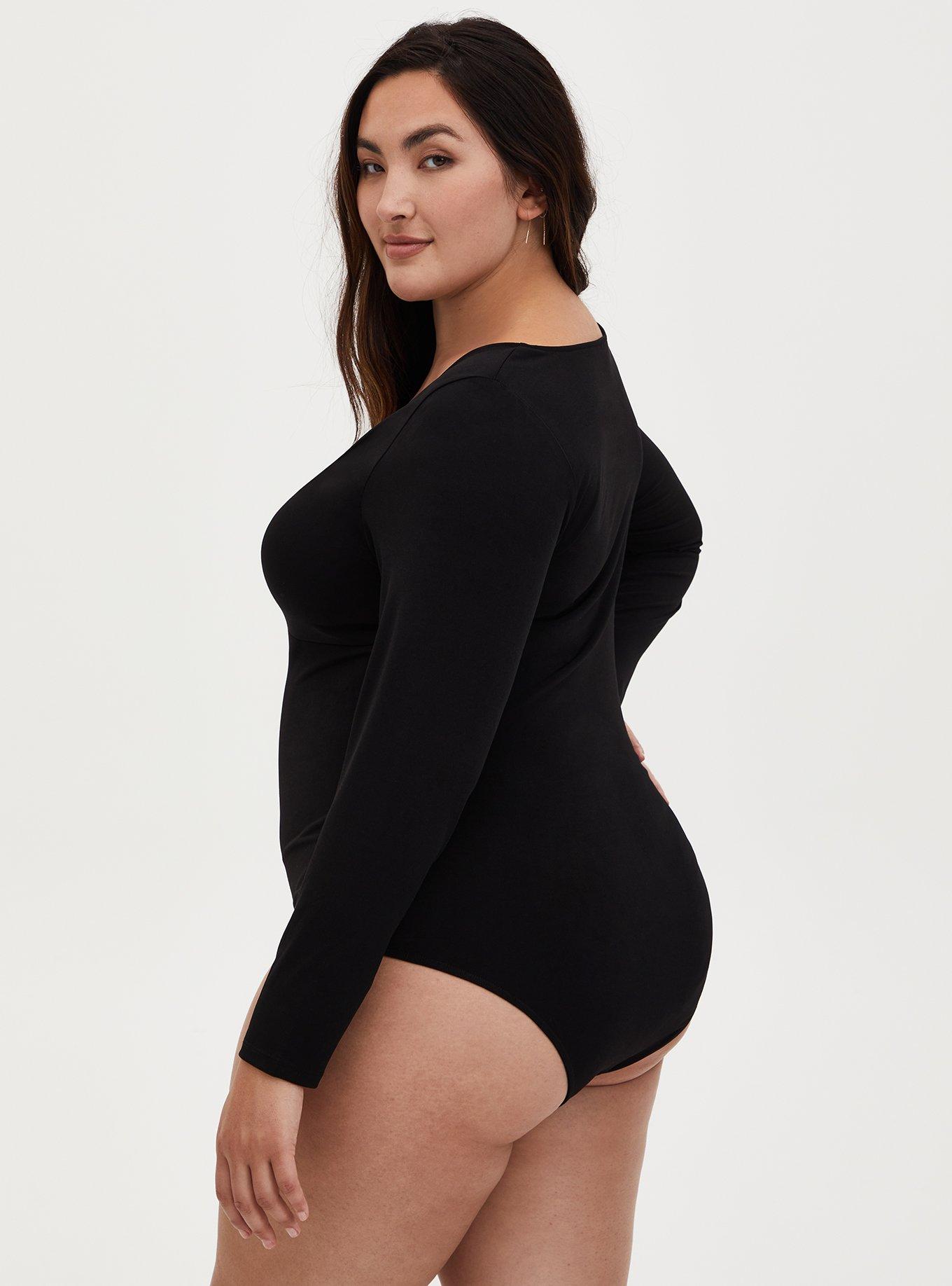 Plus Size - Studio Knit Twist Front Bodysuit - Torrid