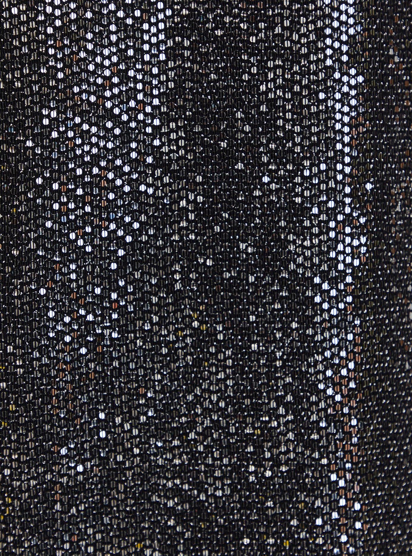 Sequin High Neck Tank, DEEP BLACK, alternate
